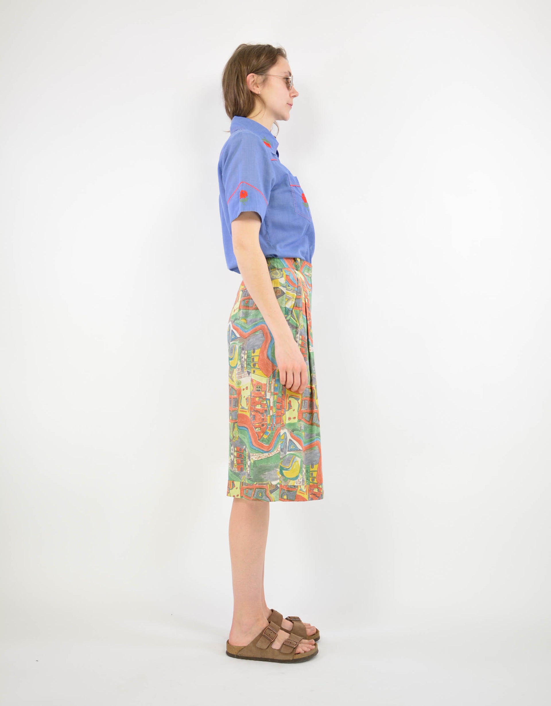 80s print short - PICKNWEIGHT - VINTAGE KILO STORE