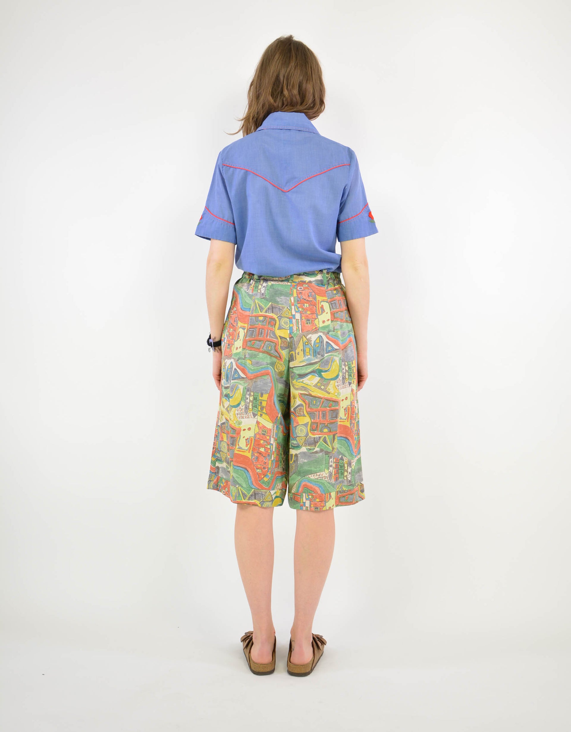 80s print short - PICKNWEIGHT - VINTAGE KILO STORE
