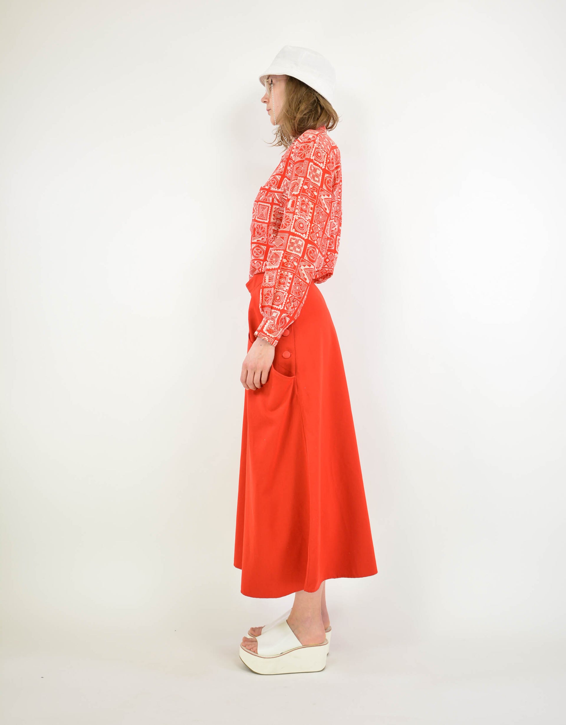 90s print blouse - PICKNWEIGHT - VINTAGE KILO STORE