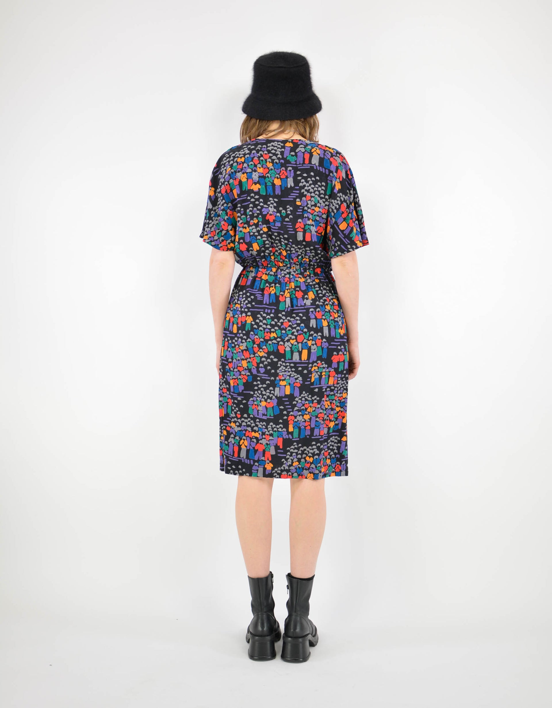 80s print dress - PICKNWEIGHT - VINTAGE KILO STORE