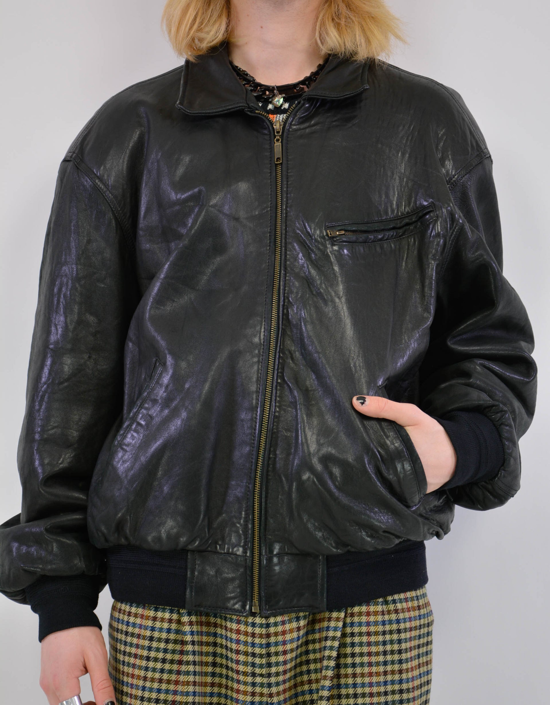 80s leatherjacket - PICKNWEIGHT - VINTAGE KILO STORE