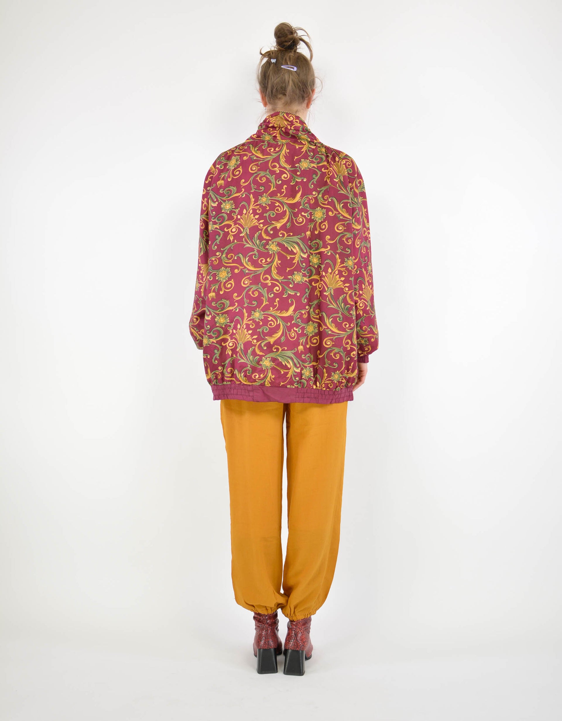 Flower silk jacket - PICKNWEIGHT - VINTAGE KILO STORE