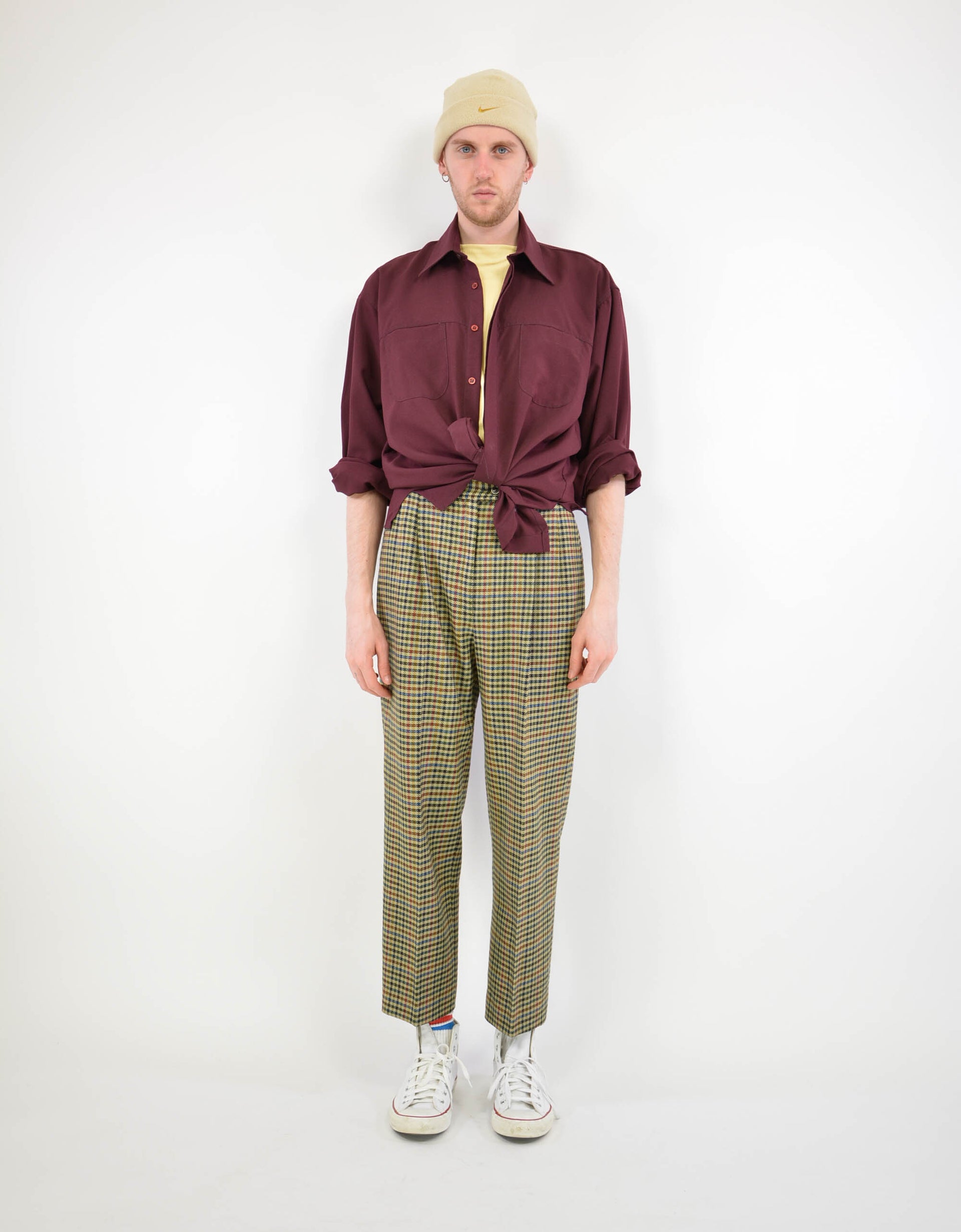 Wine red shirt - PICKNWEIGHT - VINTAGE KILO STORE