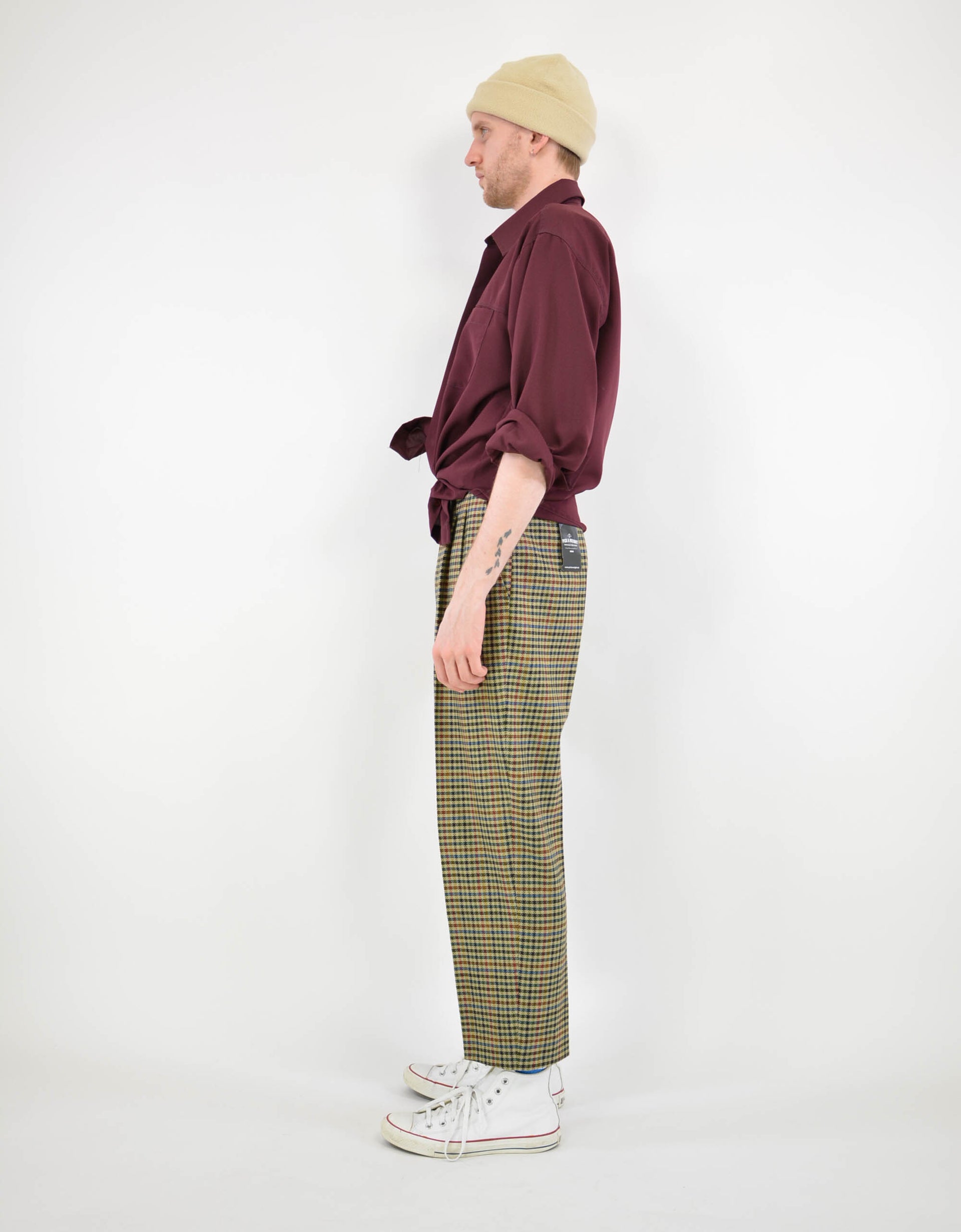 Wine red shirt - PICKNWEIGHT - VINTAGE KILO STORE