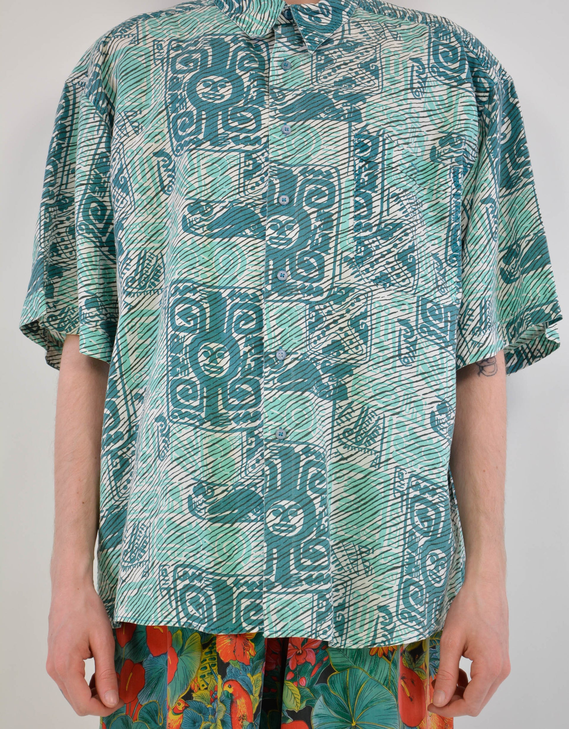 Ethno print shirt - PICKNWEIGHT - VINTAGE KILO STORE
