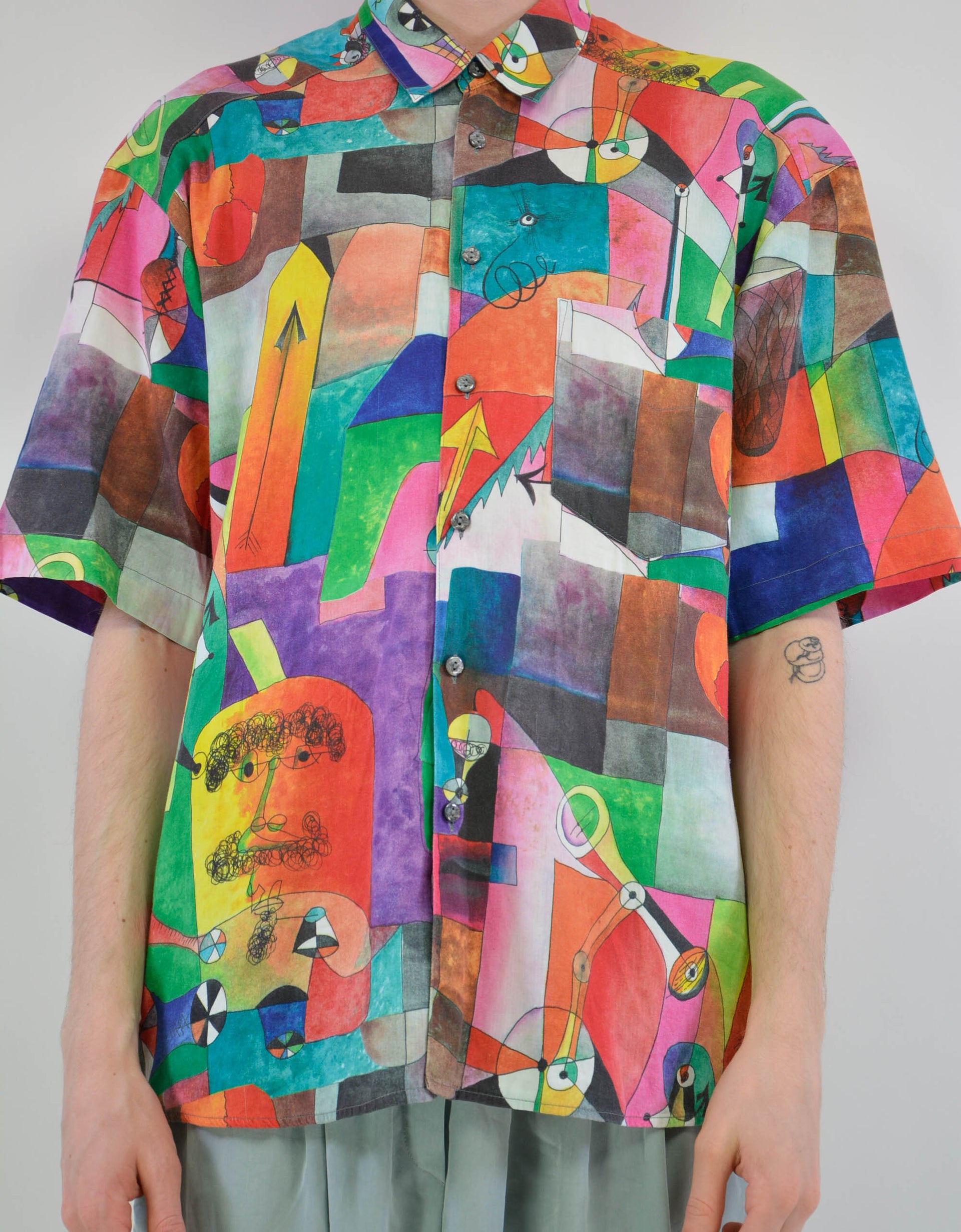 80s print shirt - PICKNWEIGHT - VINTAGE KILO STORE