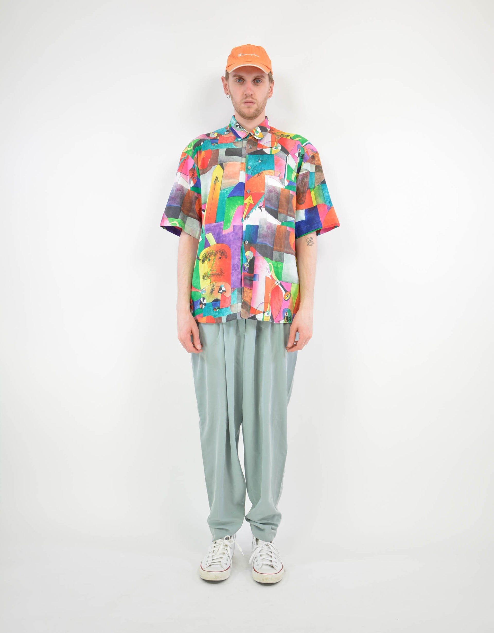 80s print shirt - PICKNWEIGHT - VINTAGE KILO STORE