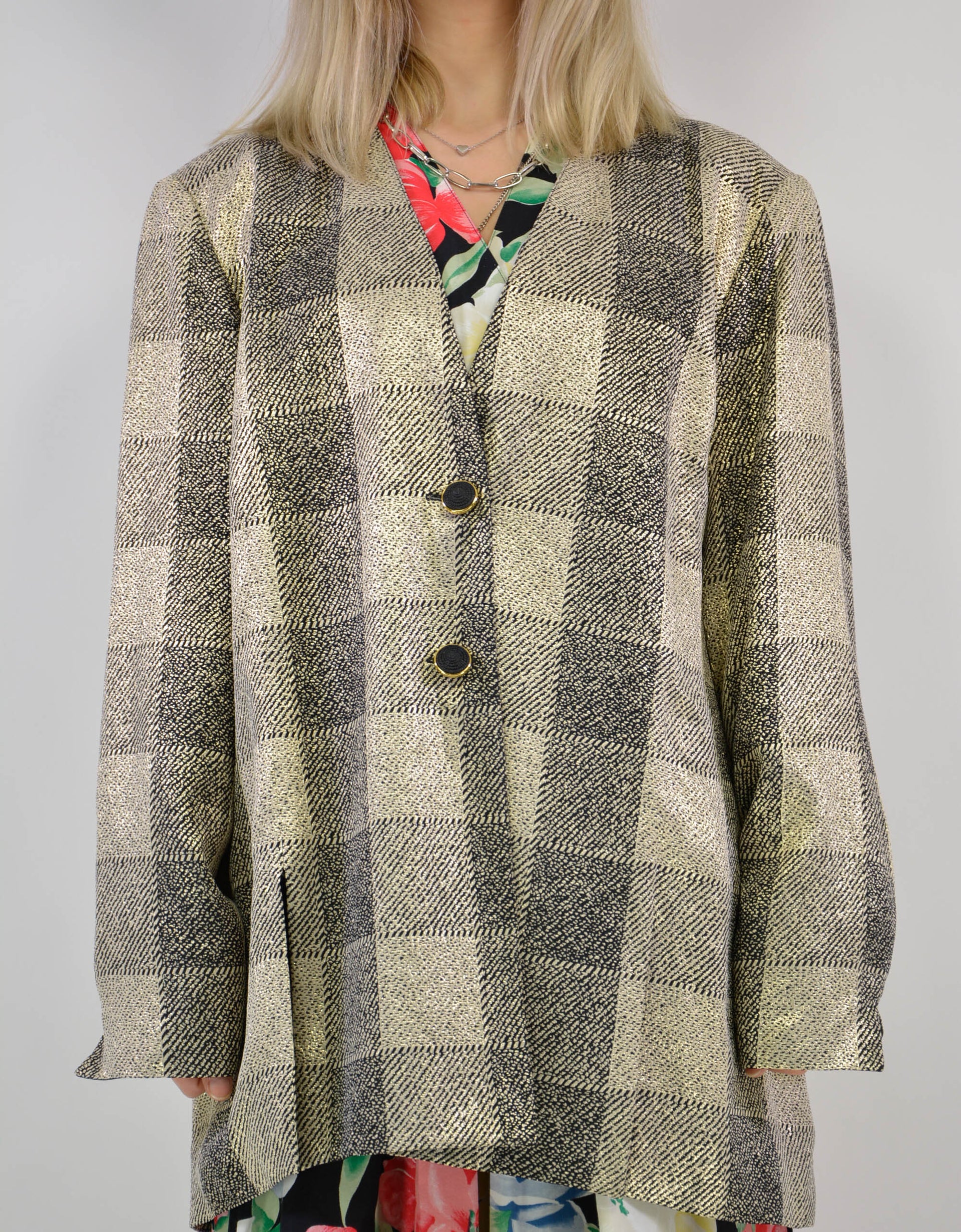 Checked pattern blazer - PICKNWEIGHT - VINTAGE KILO STORE