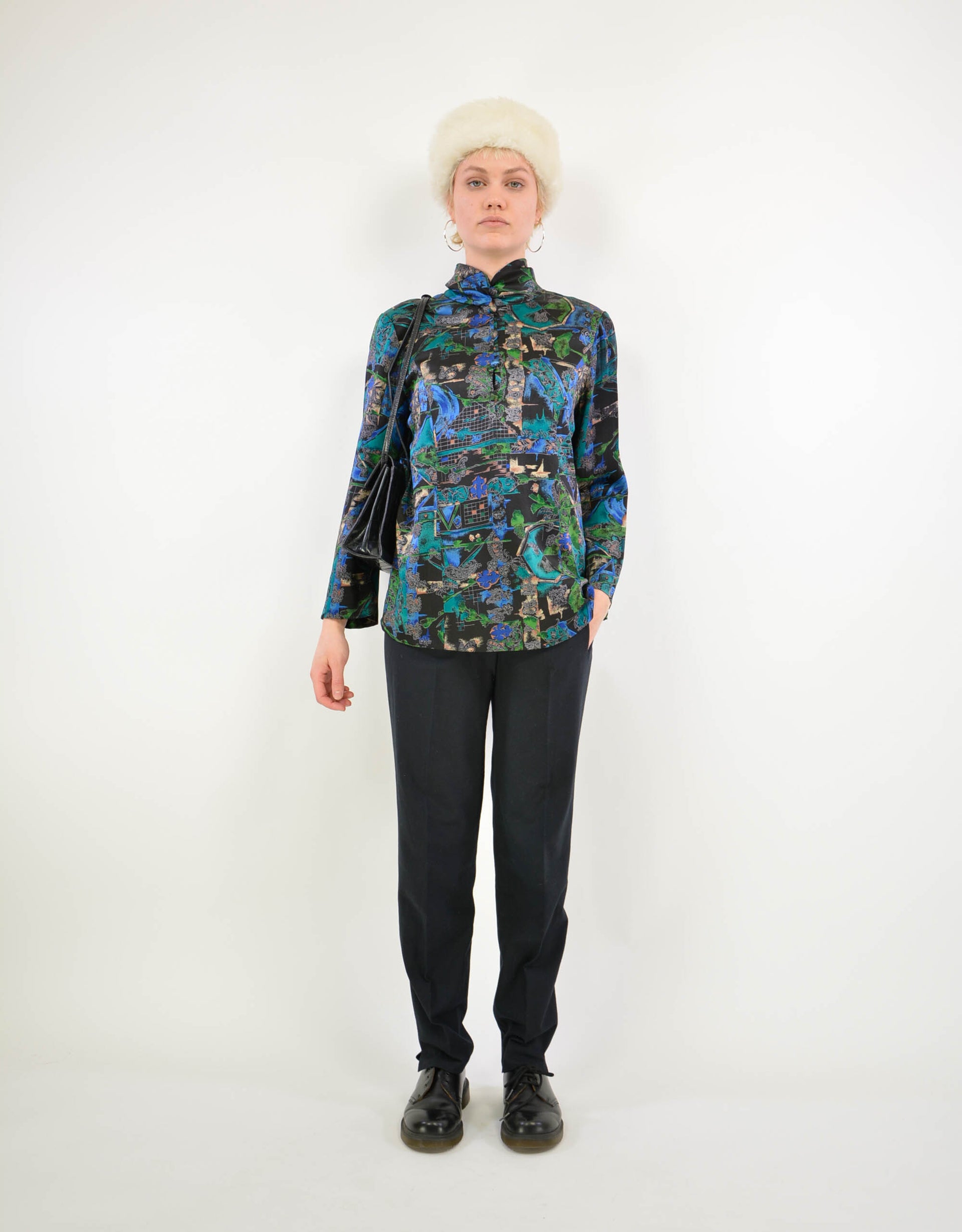 80s print blouse - PICKNWEIGHT - VINTAGE KILO STORE
