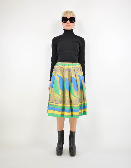 80s print skirt - PICKNWEIGHT - VINTAGE KILO STORE
