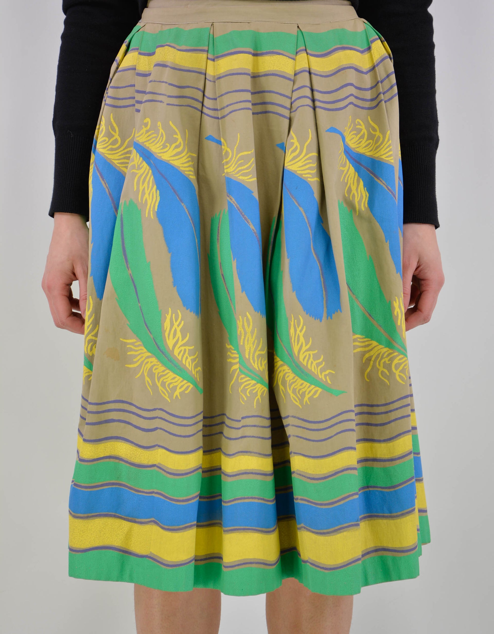80s print skirt - PICKNWEIGHT - VINTAGE KILO STORE