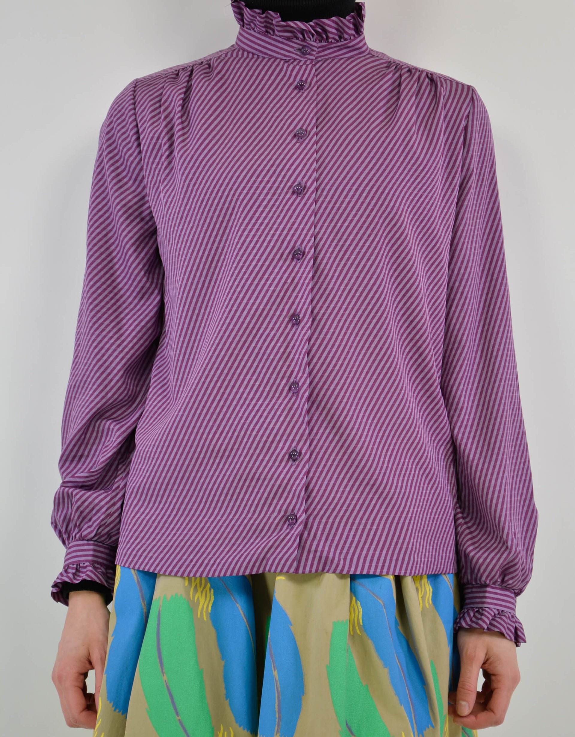 Purple blouse - PICKNWEIGHT - VINTAGE KILO STORE