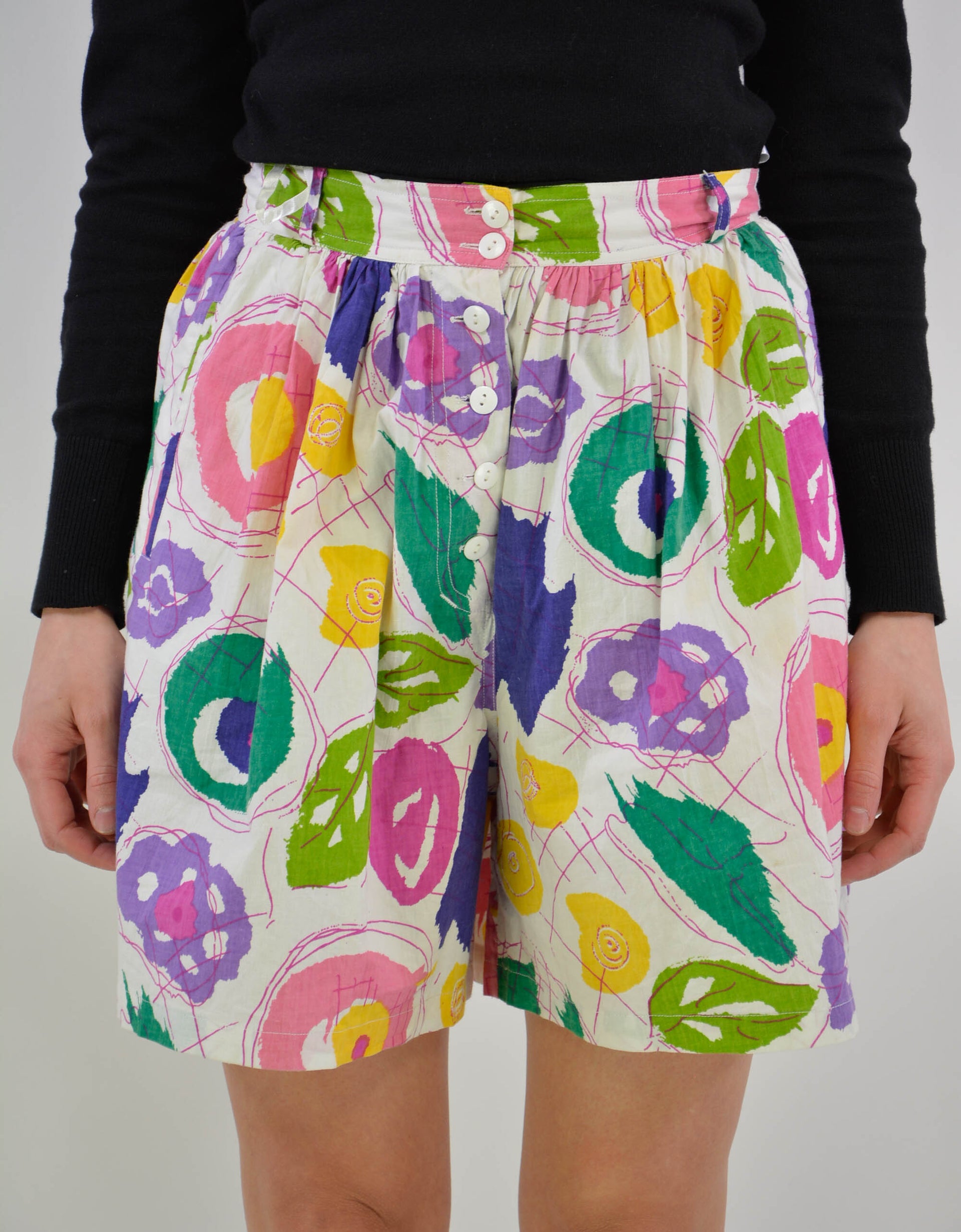 80s print short - PICKNWEIGHT - VINTAGE KILO STORE