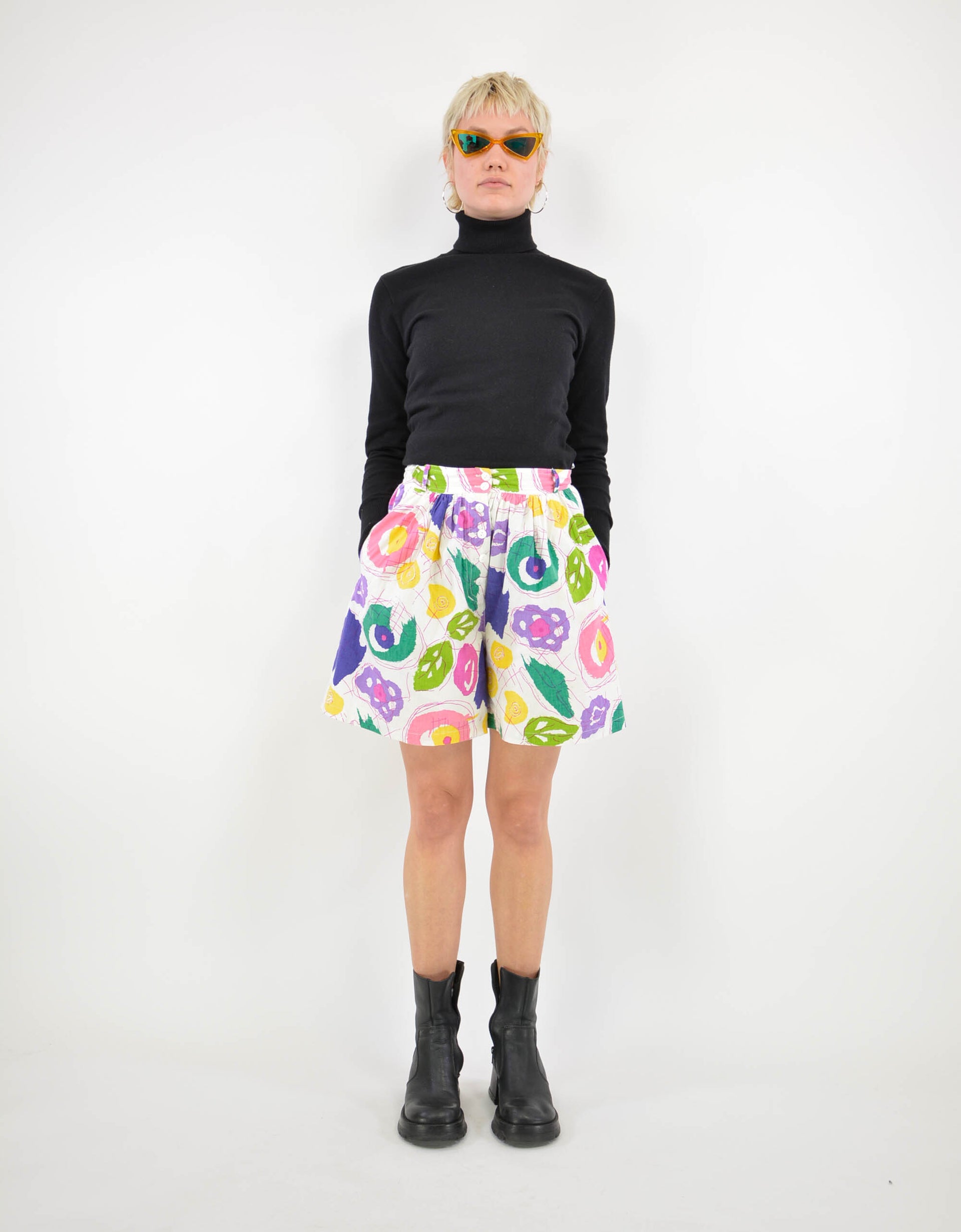80s print short - PICKNWEIGHT - VINTAGE KILO STORE