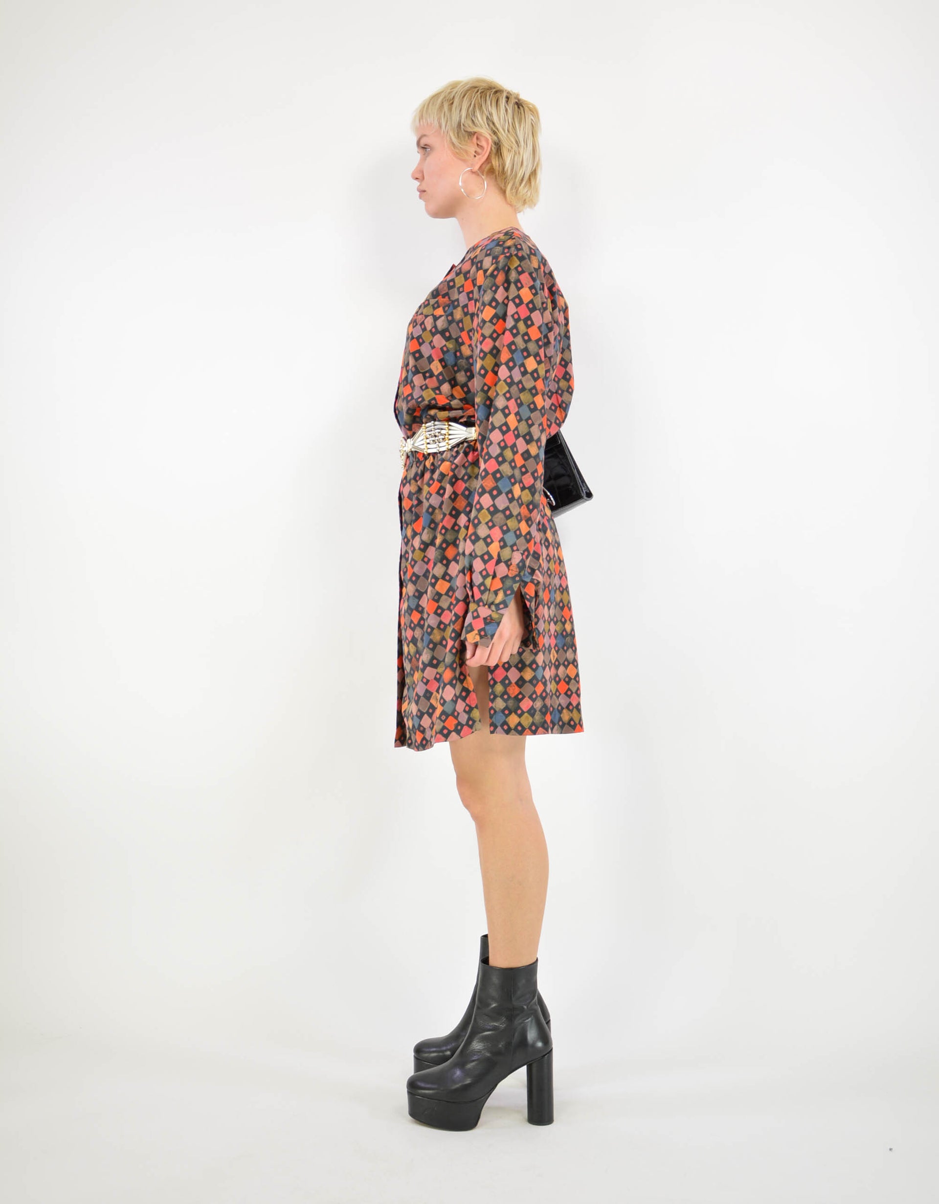 90s print dress - PICKNWEIGHT - VINTAGE KILO STORE