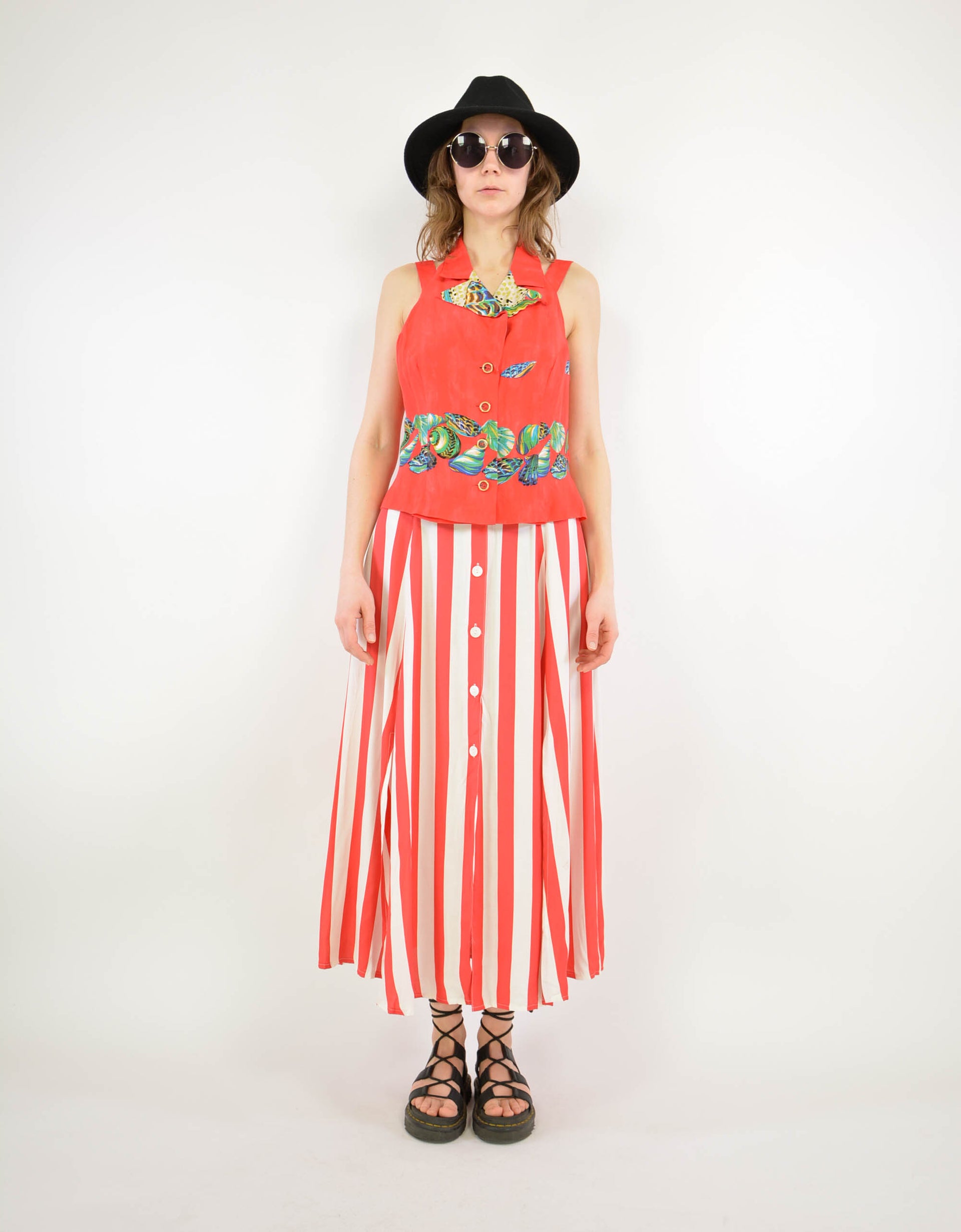 Striped skirt - PICKNWEIGHT - VINTAGE KILO STORE