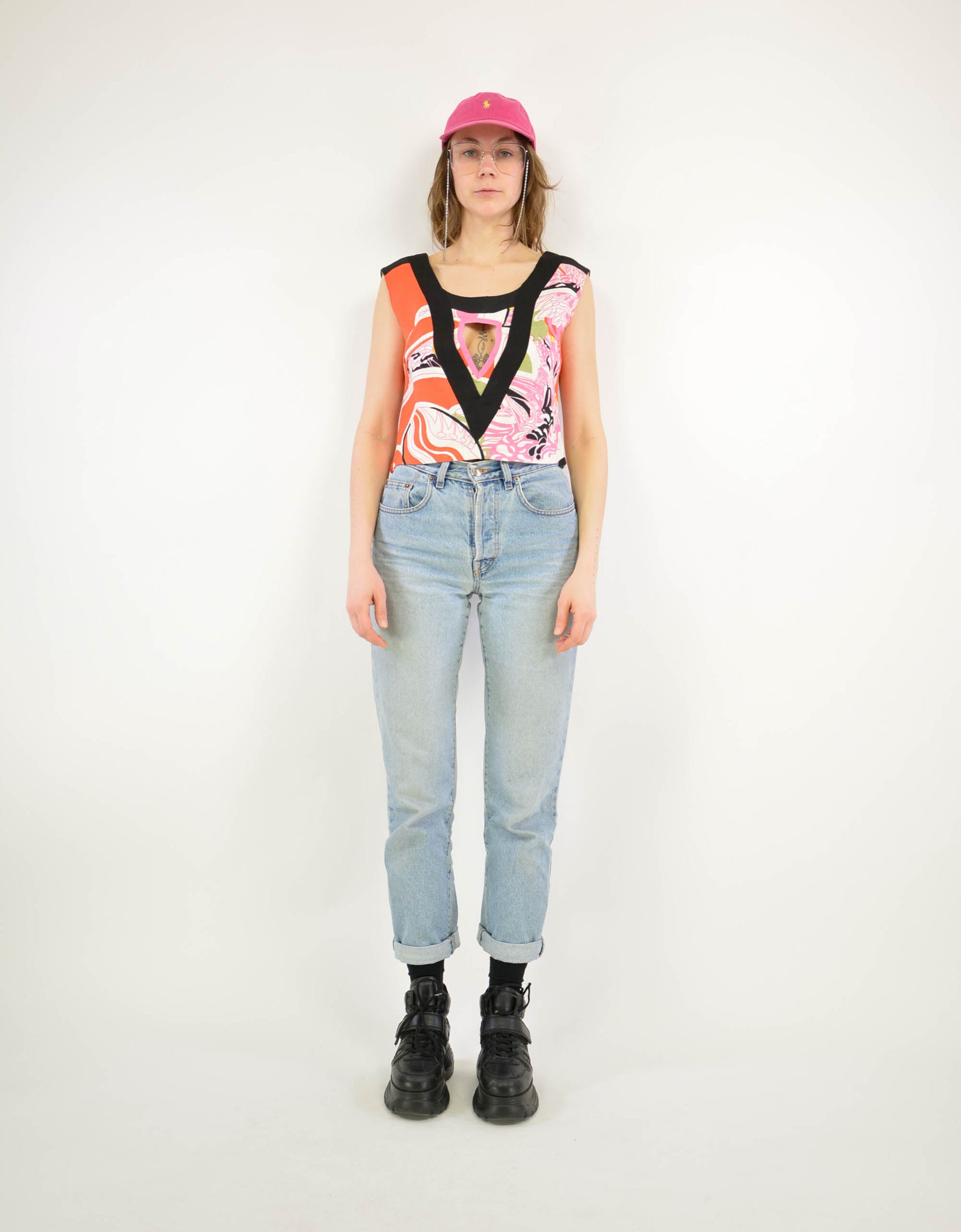 80s print top - PICKNWEIGHT - VINTAGE KILO STORE