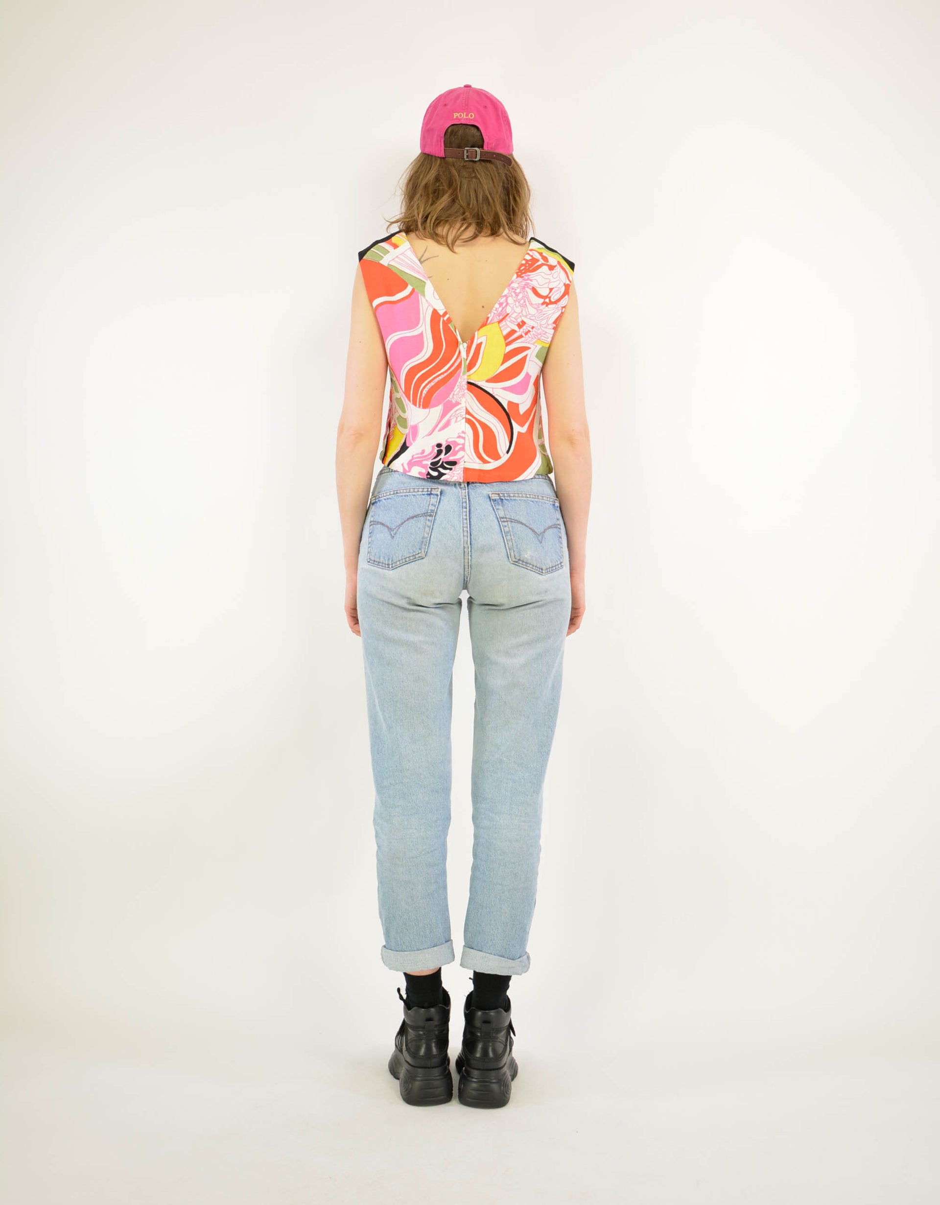 80s print top - PICKNWEIGHT - VINTAGE KILO STORE