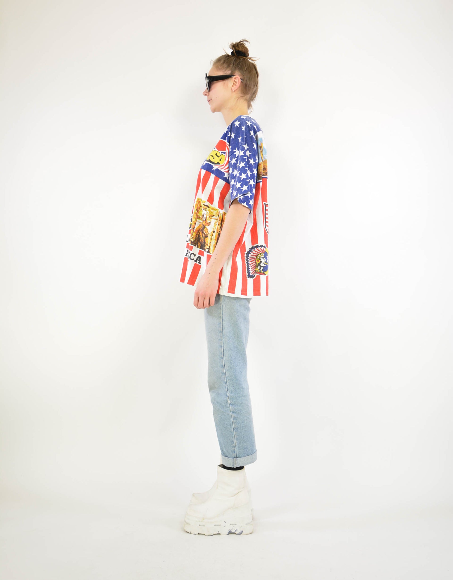 US print tee - PICKNWEIGHT - VINTAGE KILO STORE