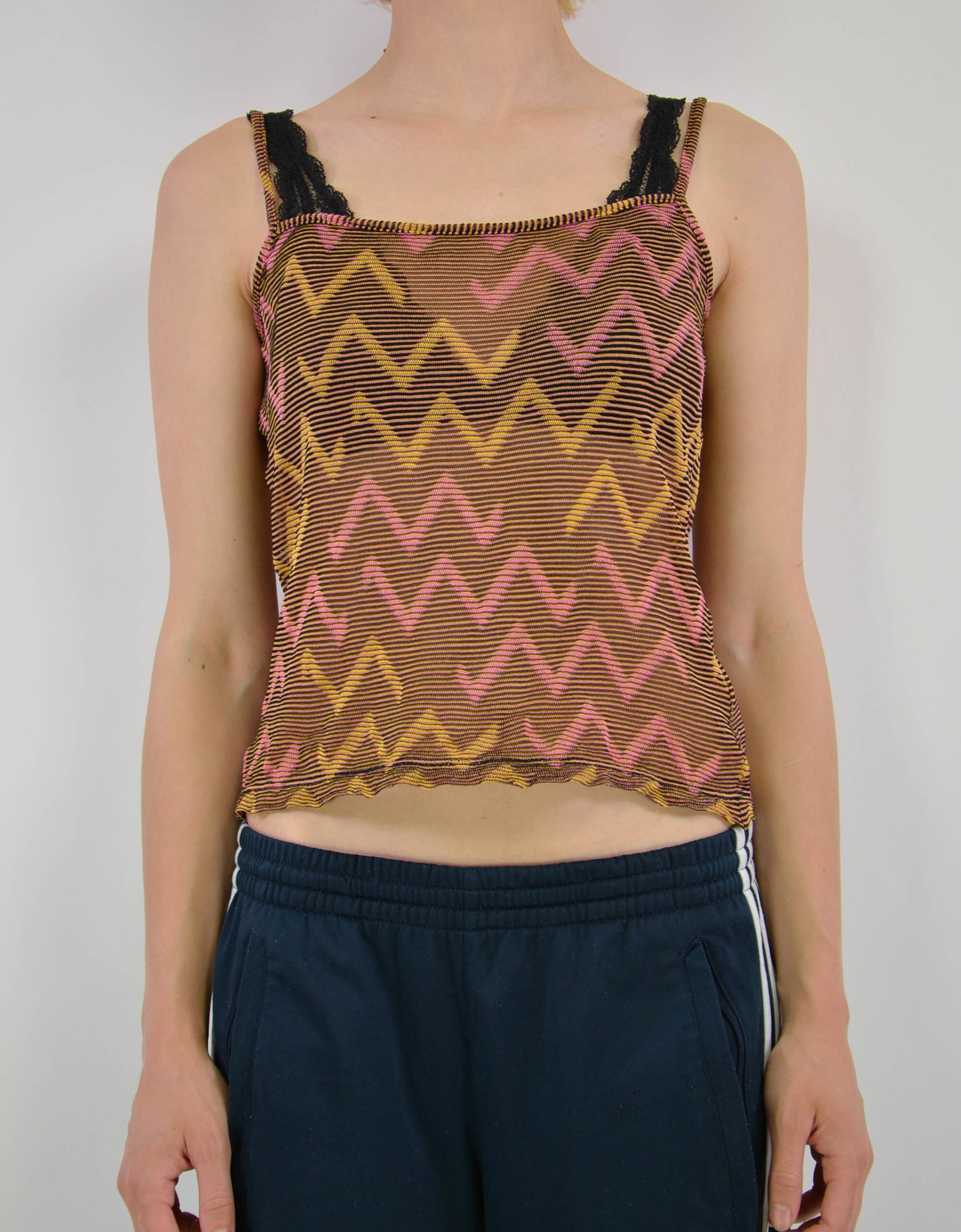80s transparent print top - PICKNWEIGHT - VINTAGE KILO STORE