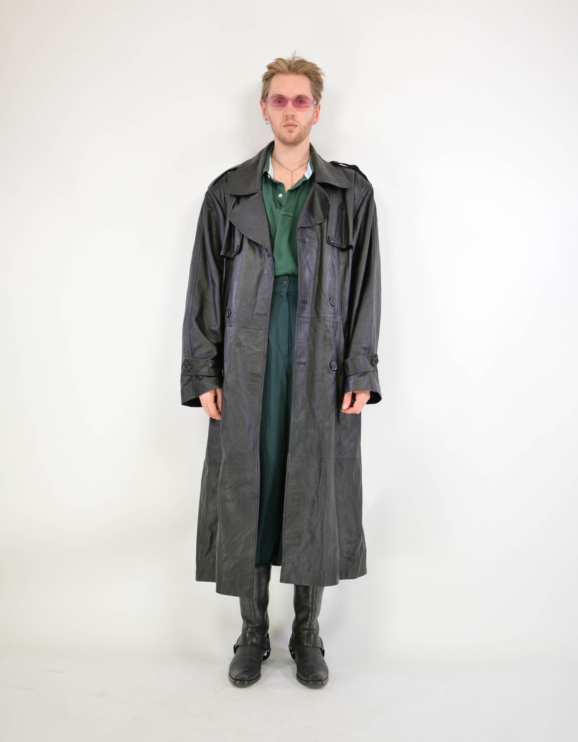 Leather coat - PICKNWEIGHT - VINTAGE KILO STORE