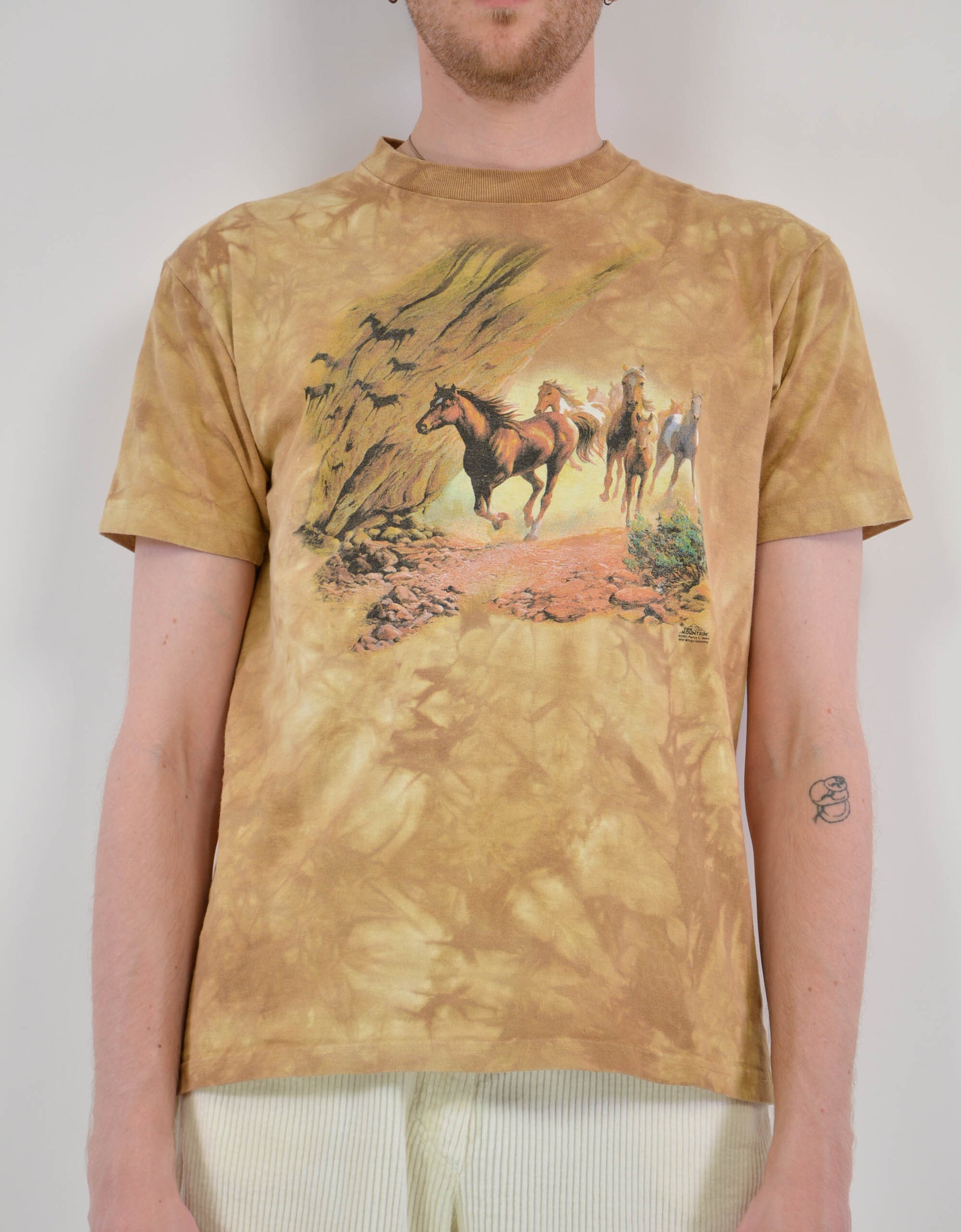 80s horse batik tee - PICKNWEIGHT - VINTAGE KILO STORE
