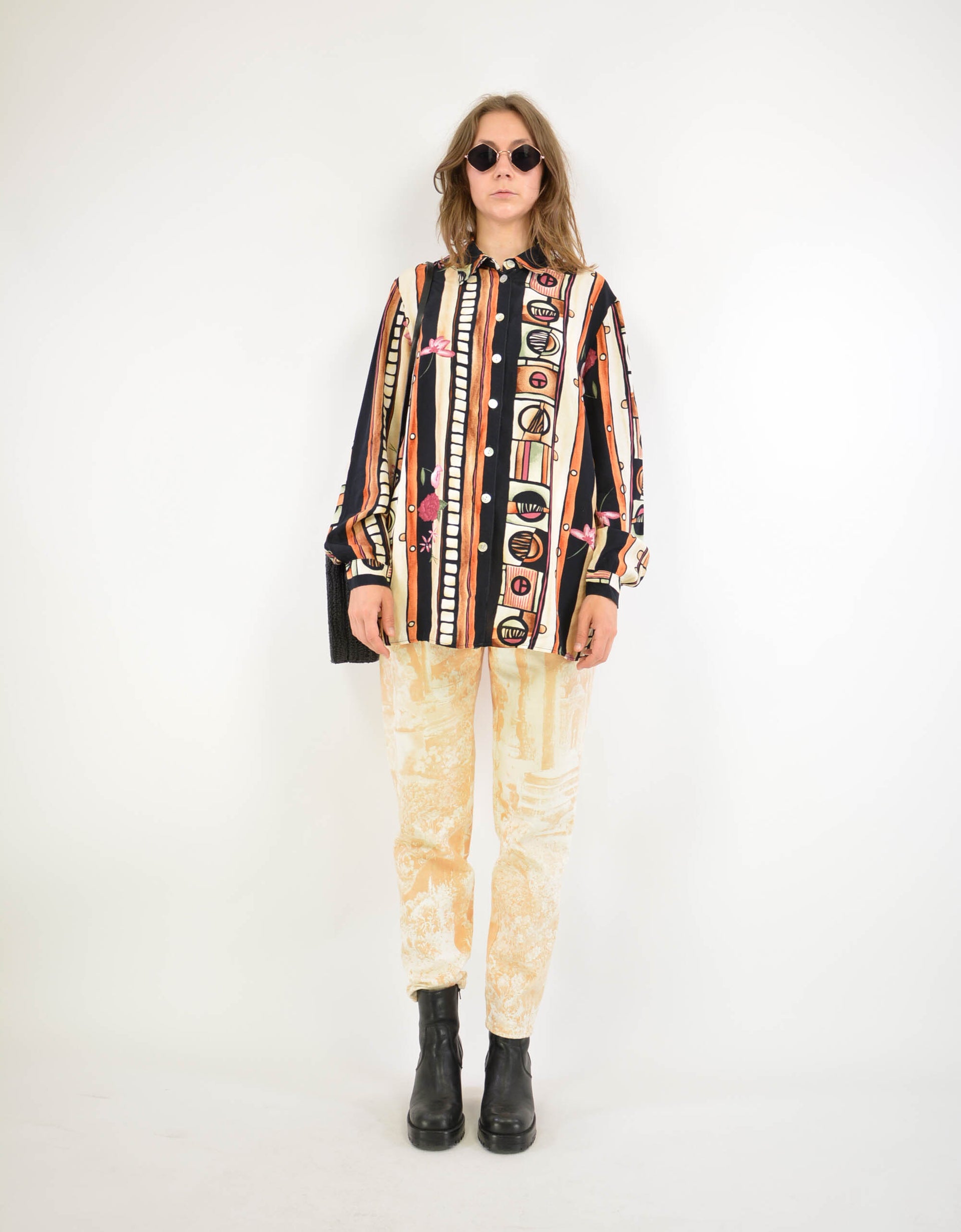 90s flower print blouse - PICKNWEIGHT - VINTAGE KILO STORE