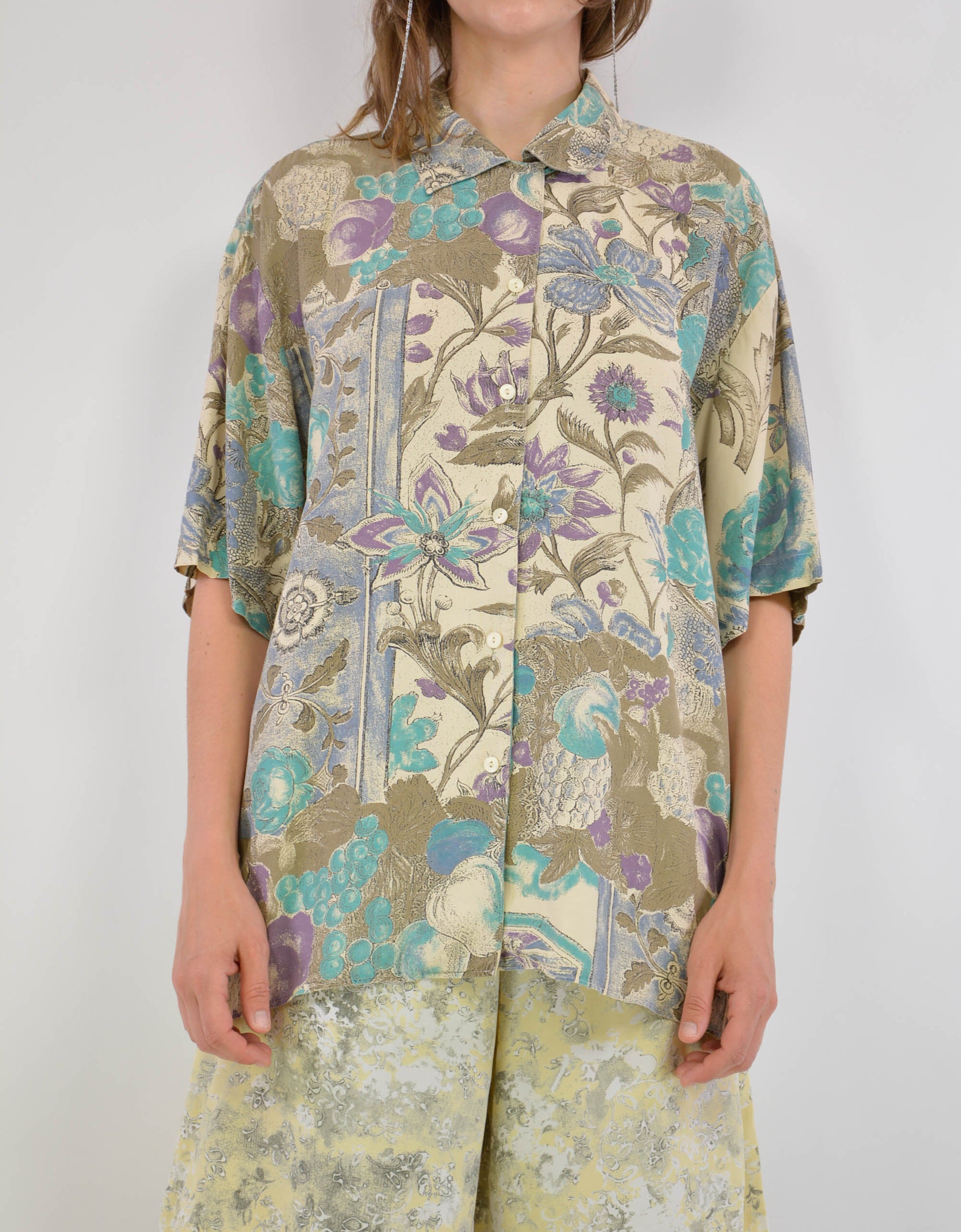 90s flower blouse - PICKNWEIGHT - VINTAGE KILO STORE