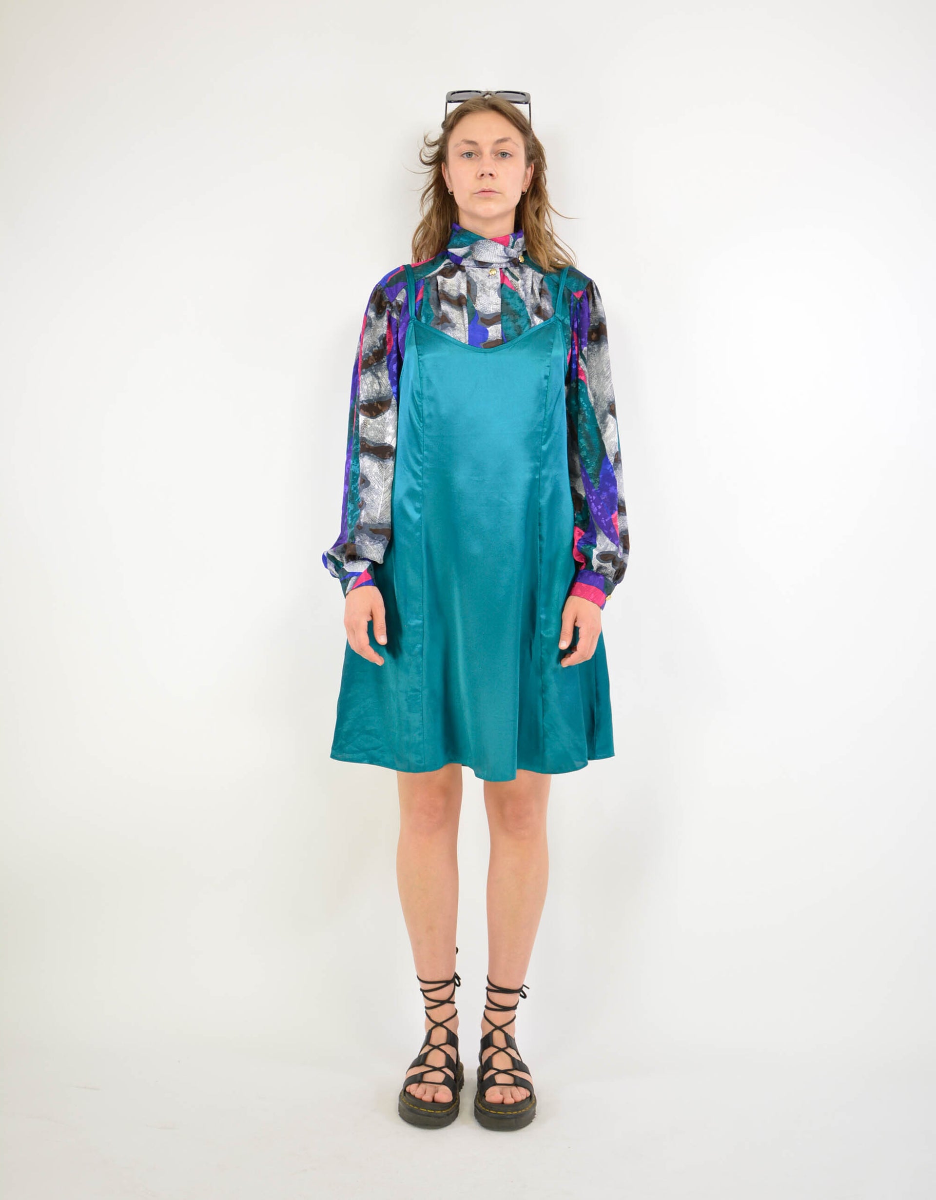 80s print blouse - PICKNWEIGHT - VINTAGE KILO STORE