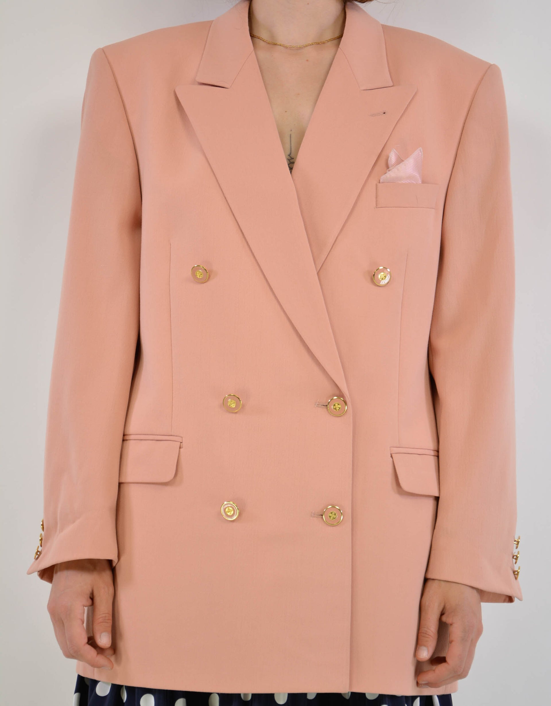 80s double breasted blazer - PICKNWEIGHT - VINTAGE KILO STORE