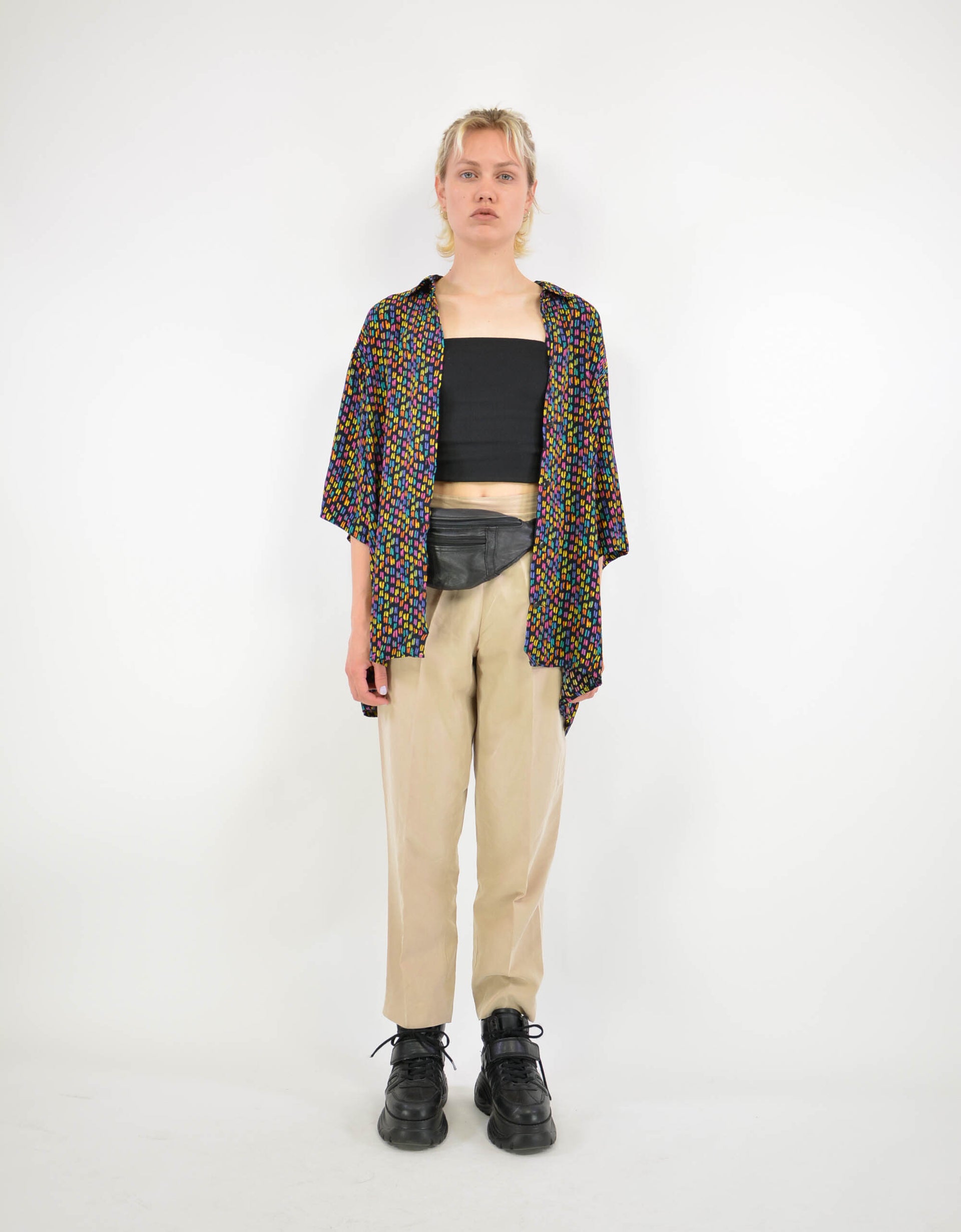 80s print blouse - PICKNWEIGHT - VINTAGE KILO STORE