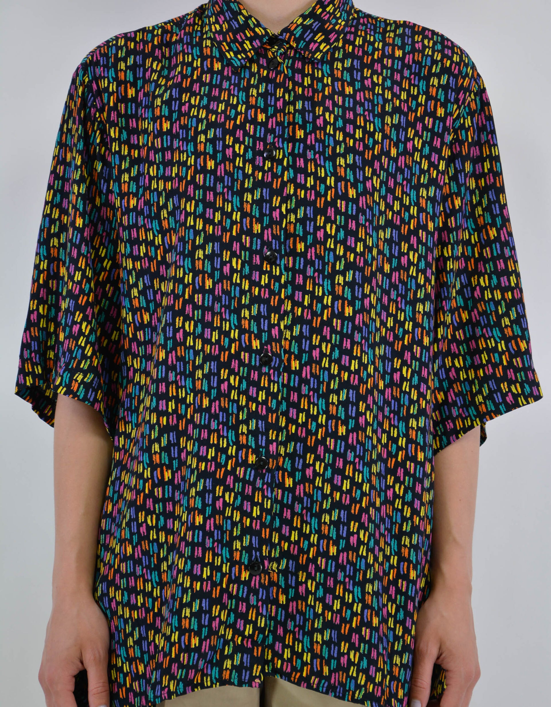 80s print blouse - PICKNWEIGHT - VINTAGE KILO STORE
