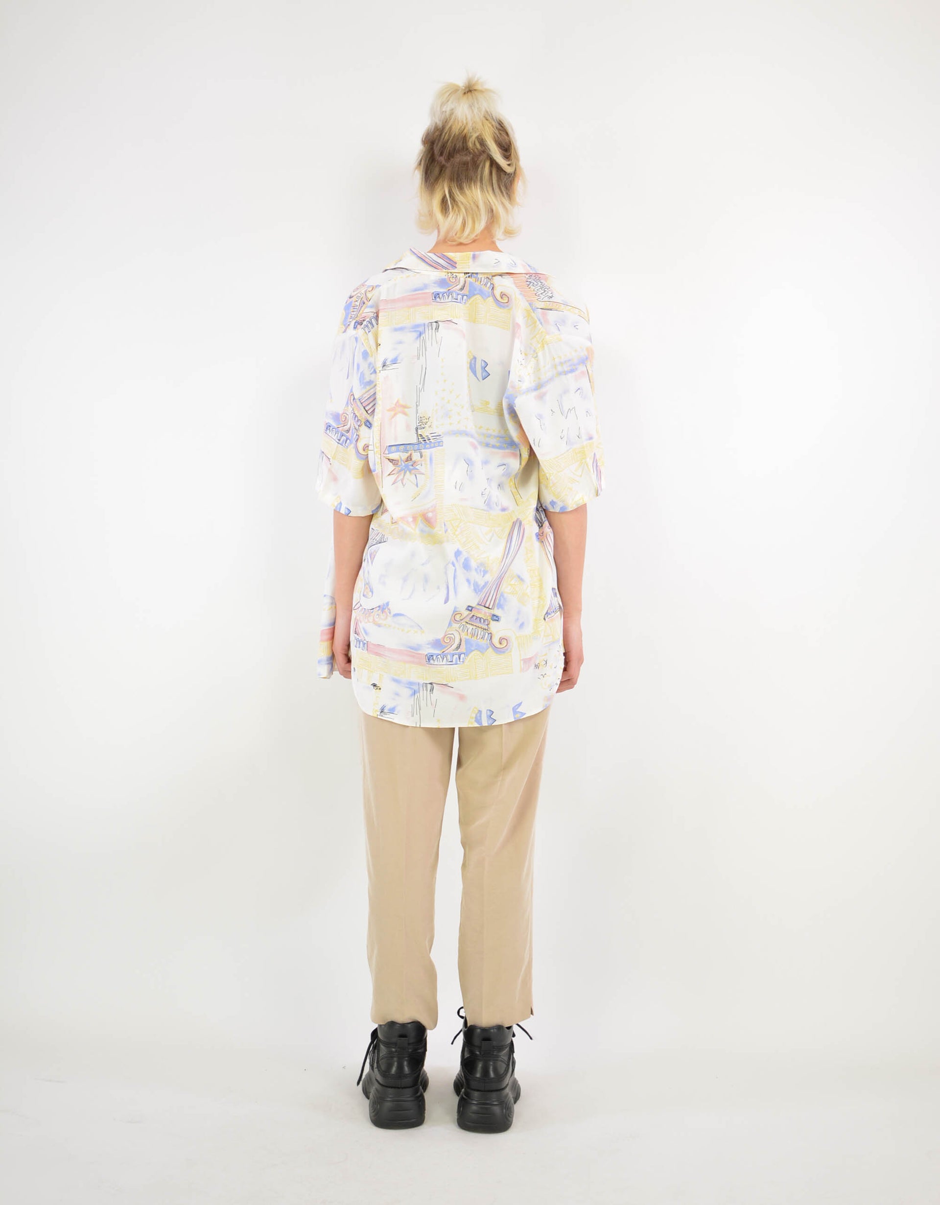 90s print blouse - PICKNWEIGHT - VINTAGE KILO STORE