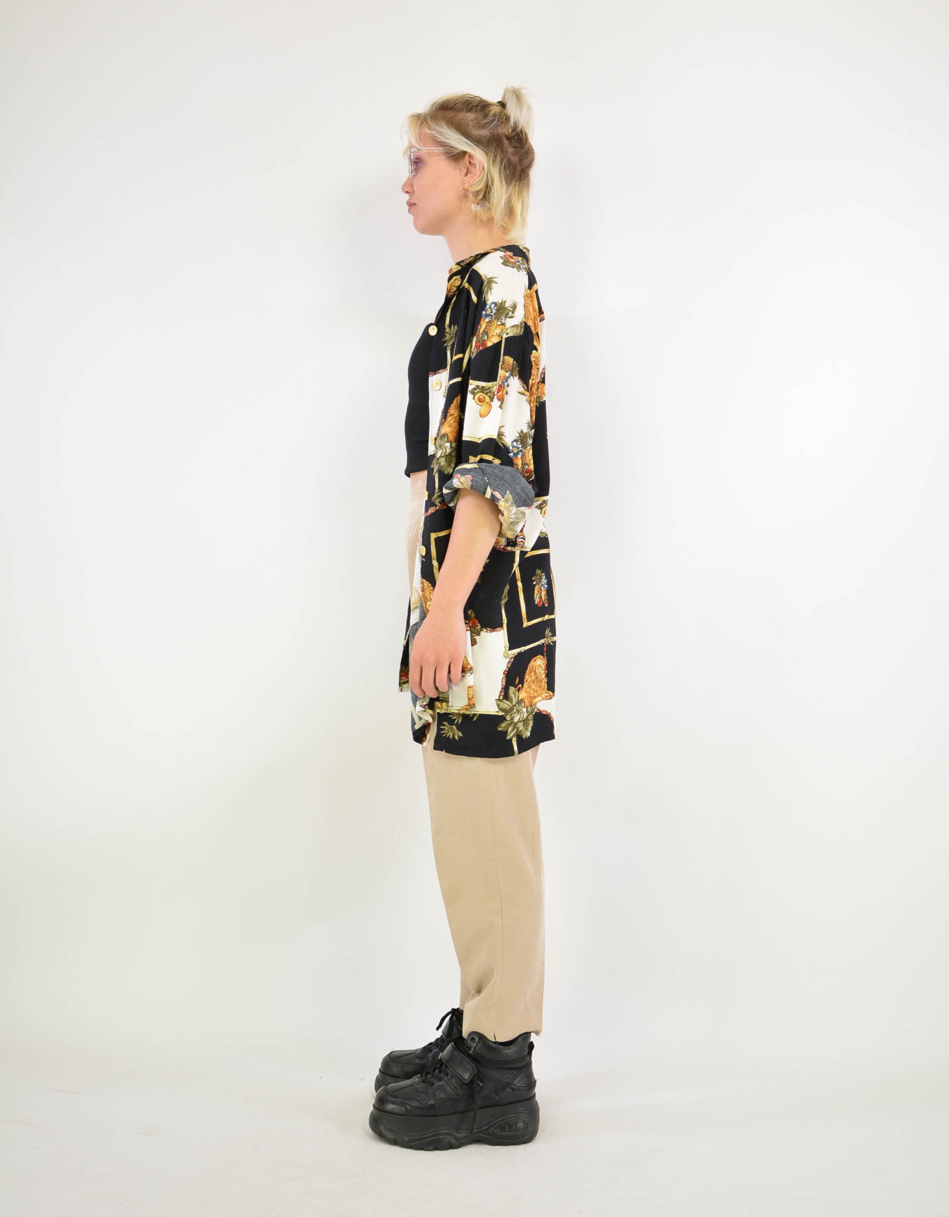 Baroque print blouse - PICKNWEIGHT - VINTAGE KILO STORE