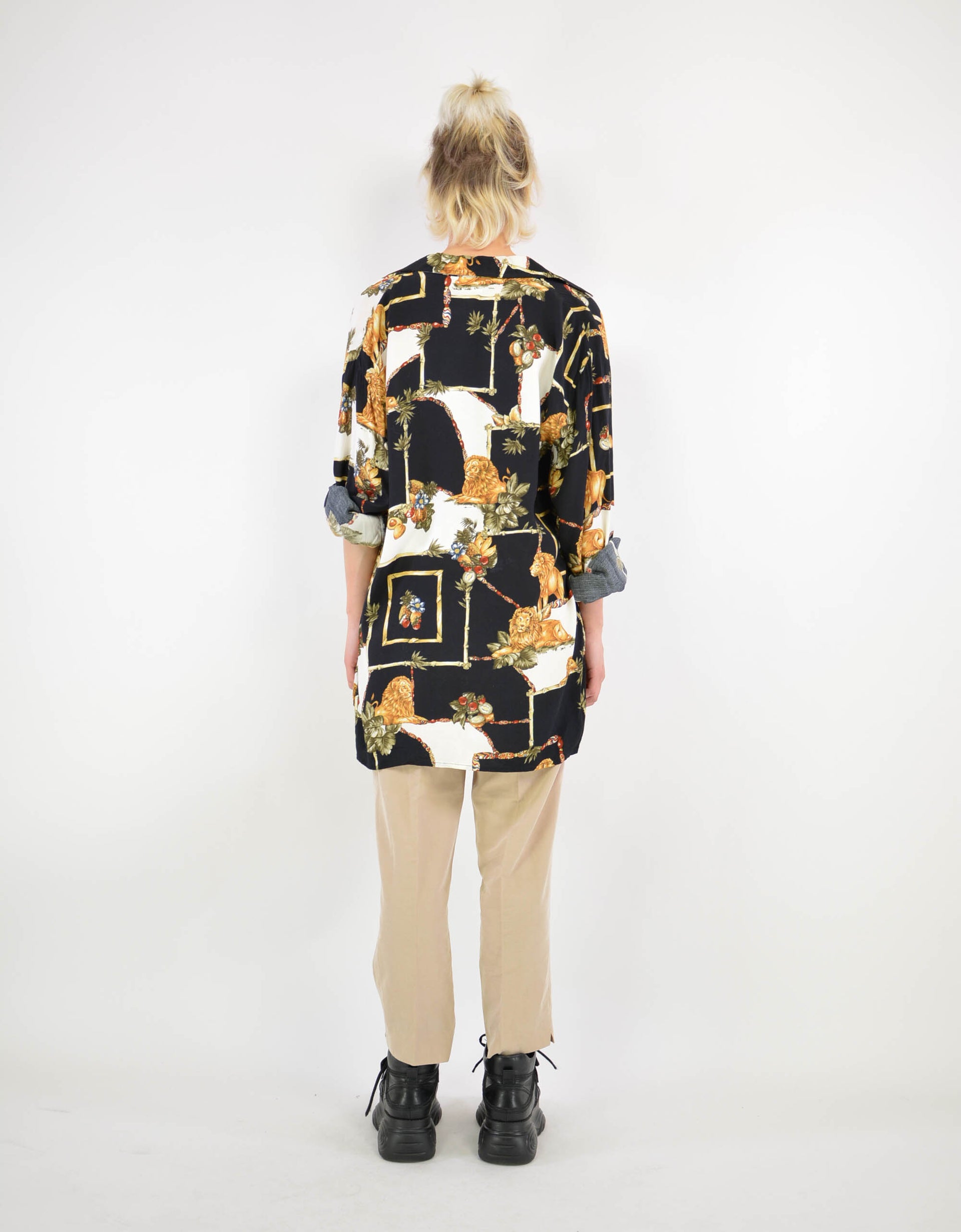 Baroque print blouse - PICKNWEIGHT - VINTAGE KILO STORE