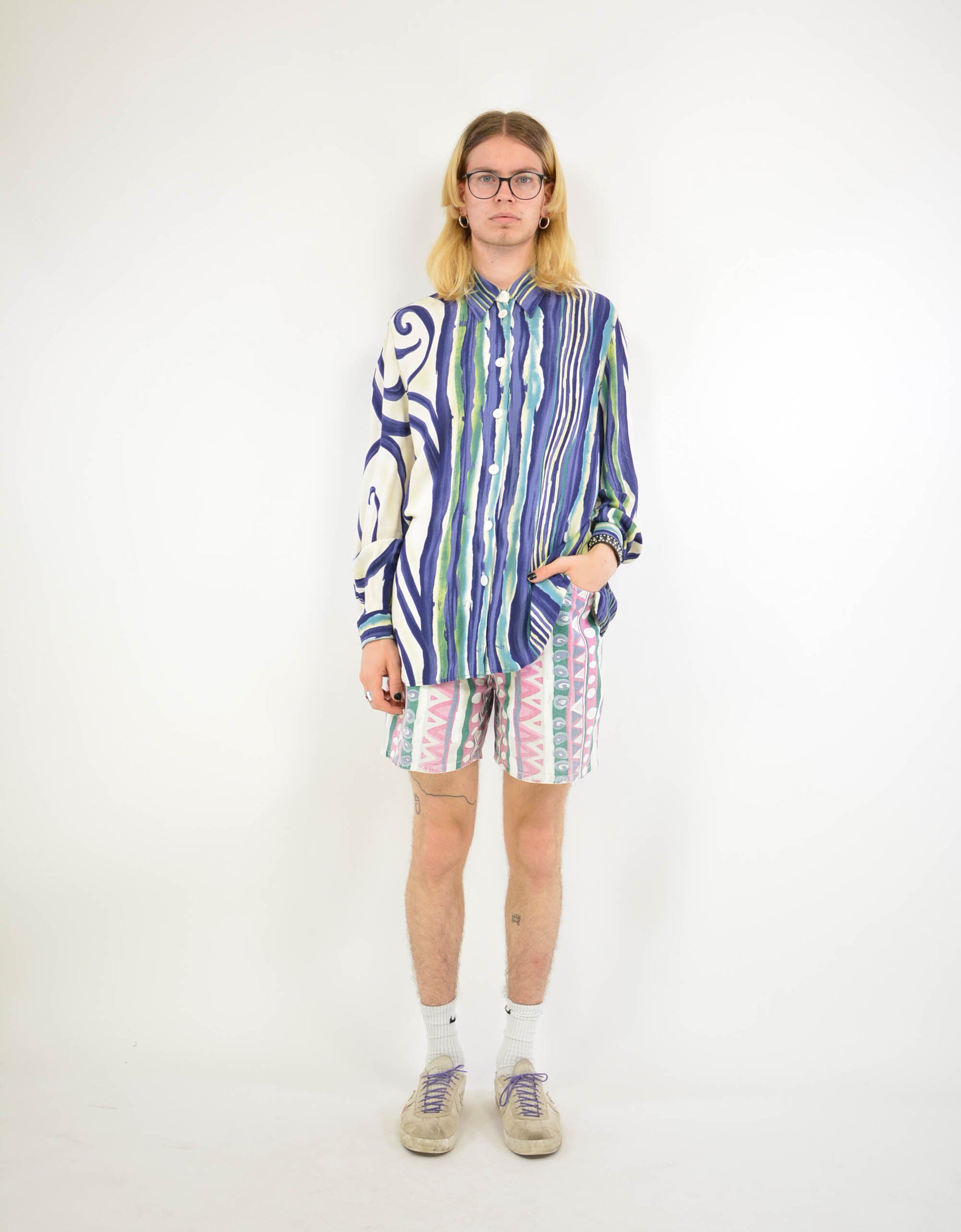 90s print blouse - PICKNWEIGHT - VINTAGE KILO STORE