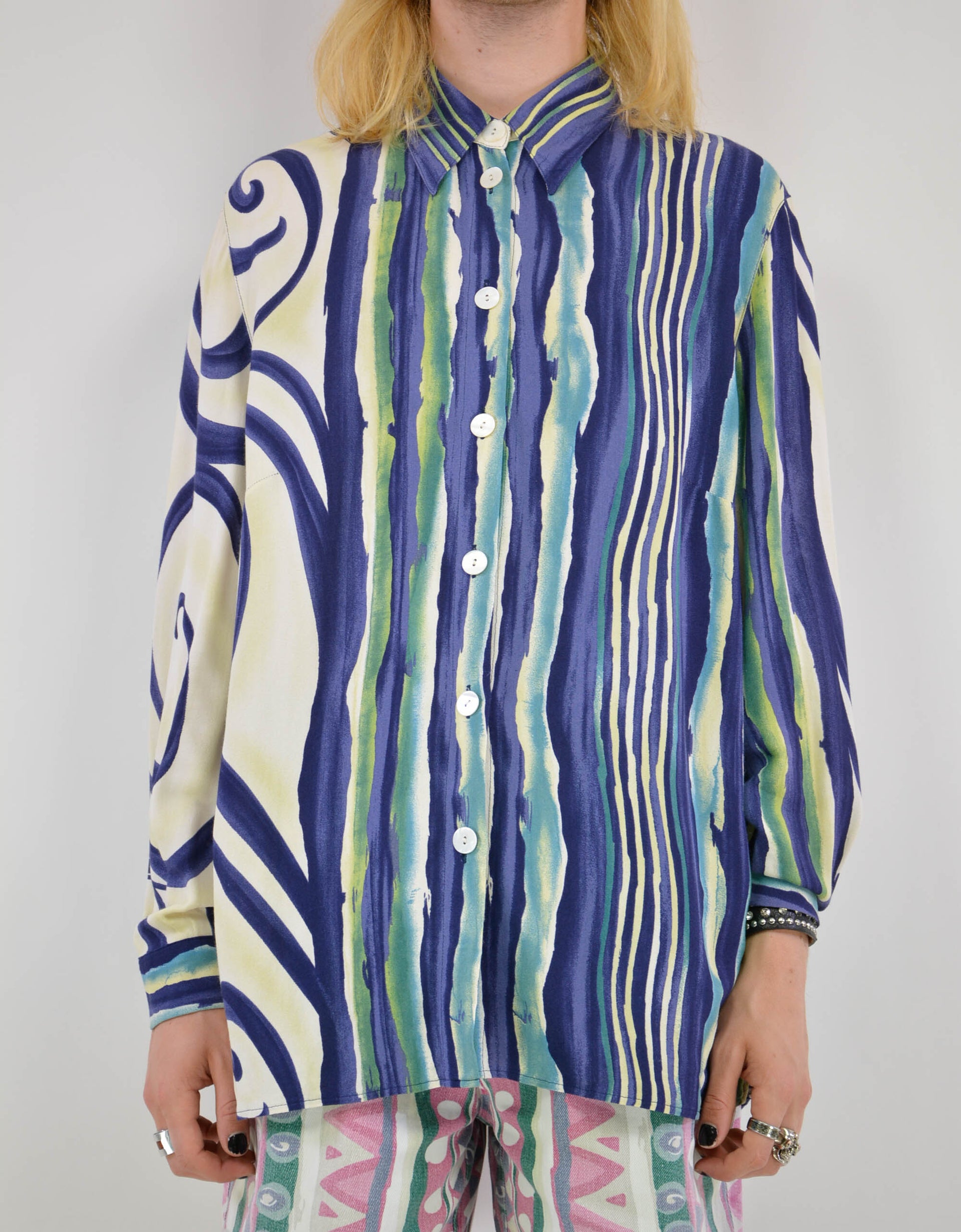 90s print blouse - PICKNWEIGHT - VINTAGE KILO STORE