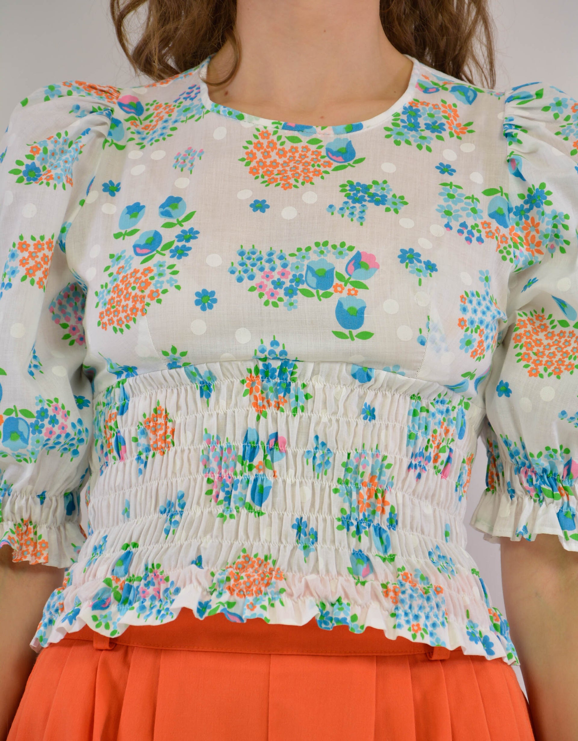 Flower blouse - PICKNWEIGHT - VINTAGE KILO STORE