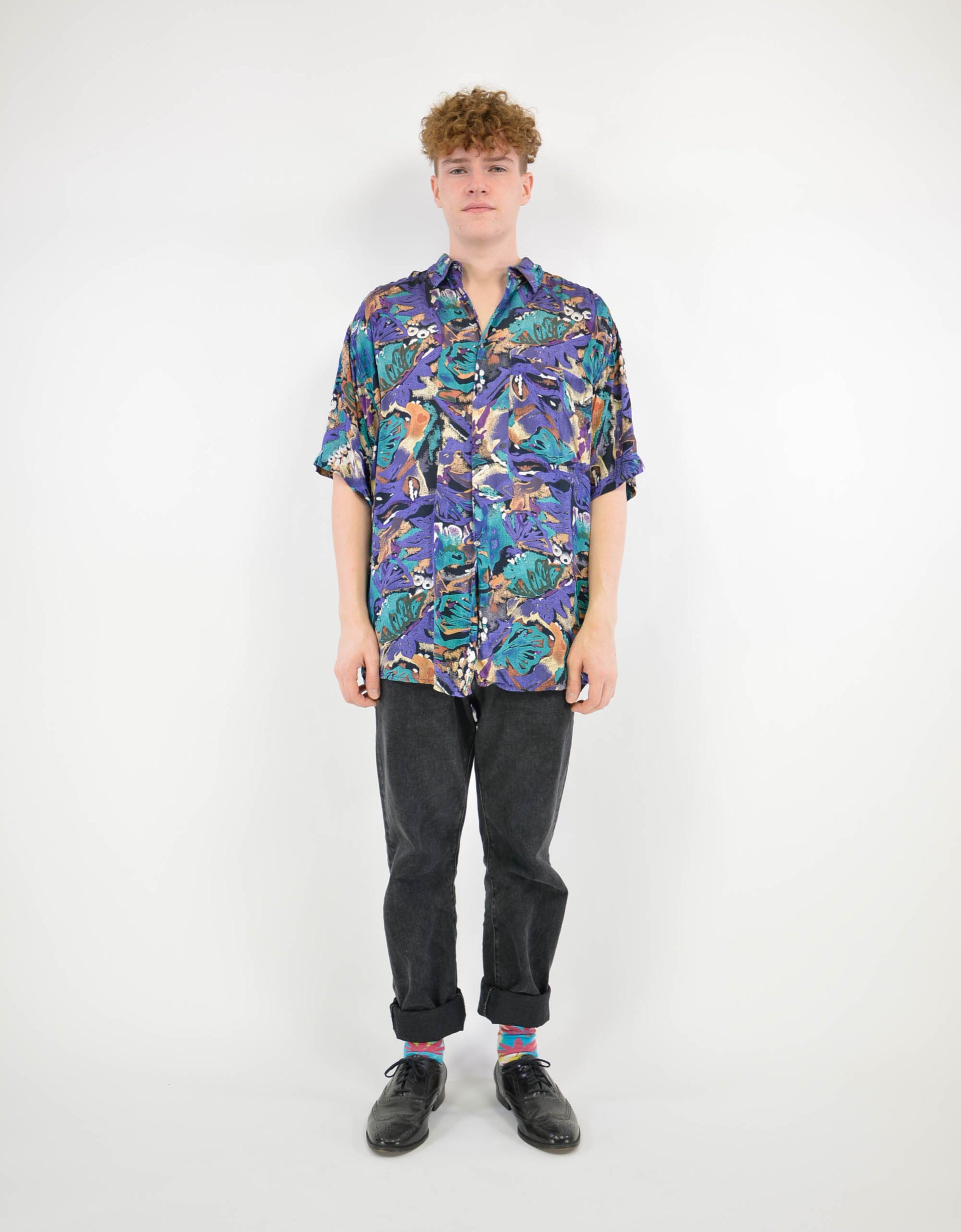 80s print shirt - PICKNWEIGHT - VINTAGE KILO STORE