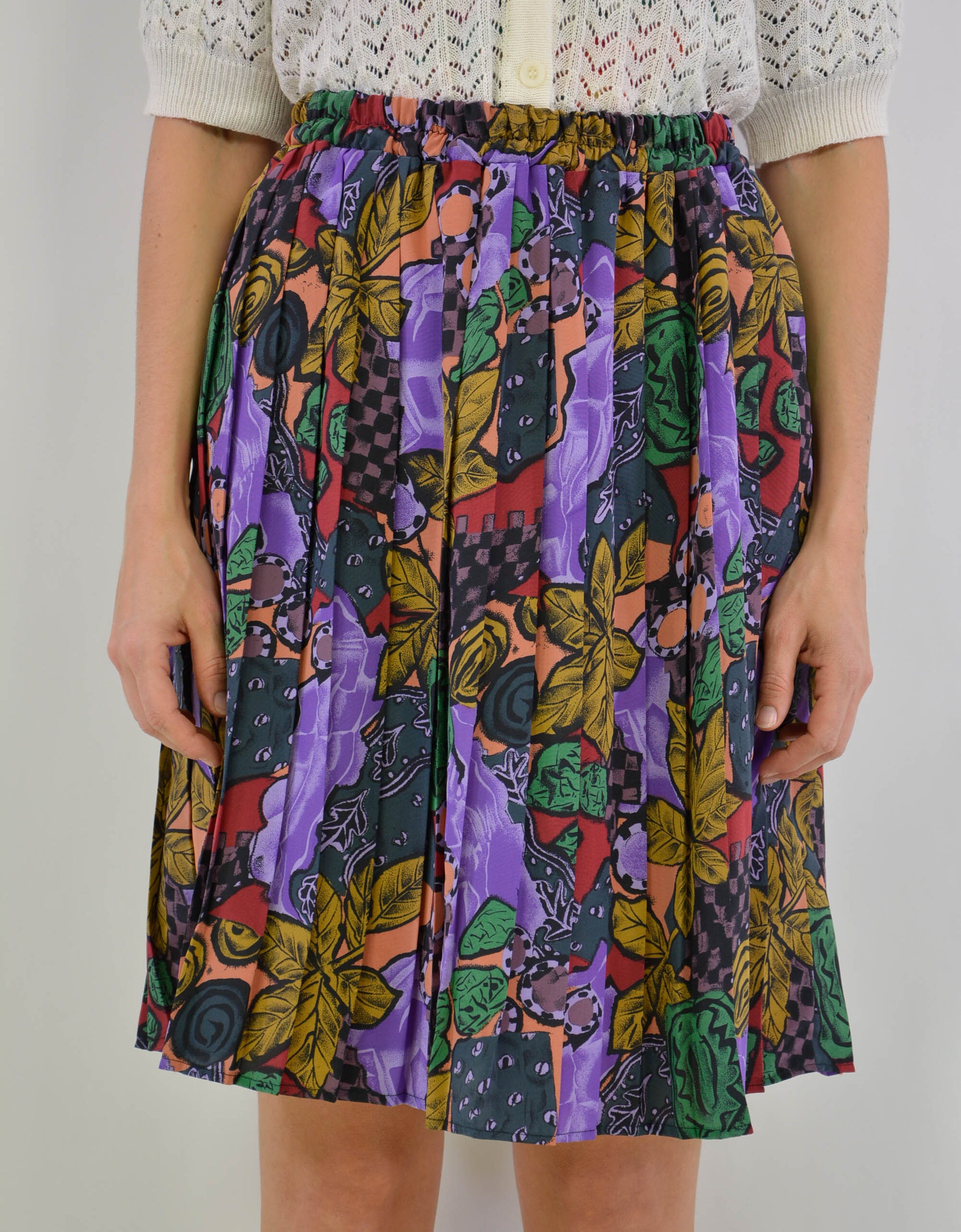 80s flower skirt - PICKNWEIGHT - VINTAGE KILO STORE