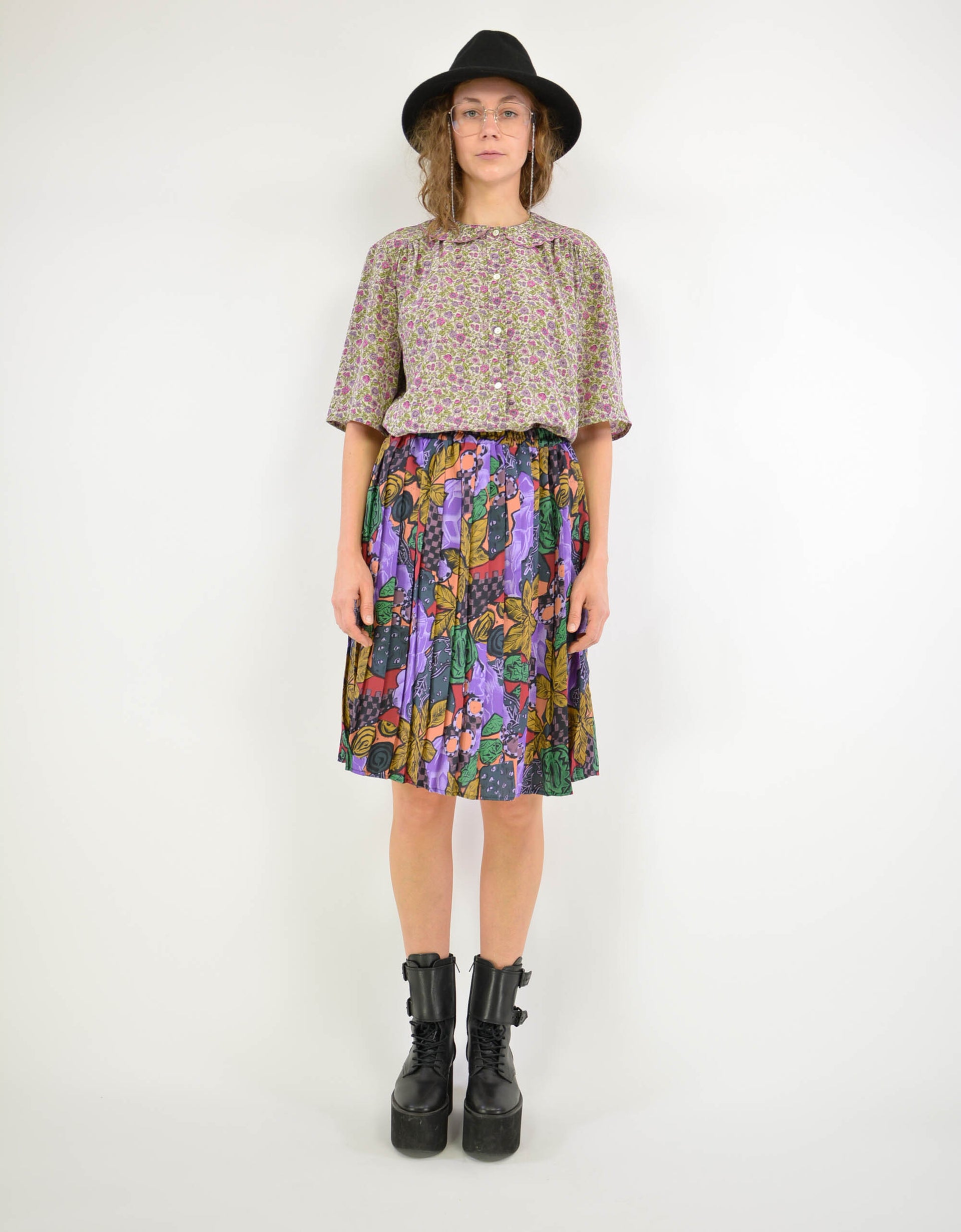 Flowers blouse - PICKNWEIGHT - VINTAGE KILO STORE