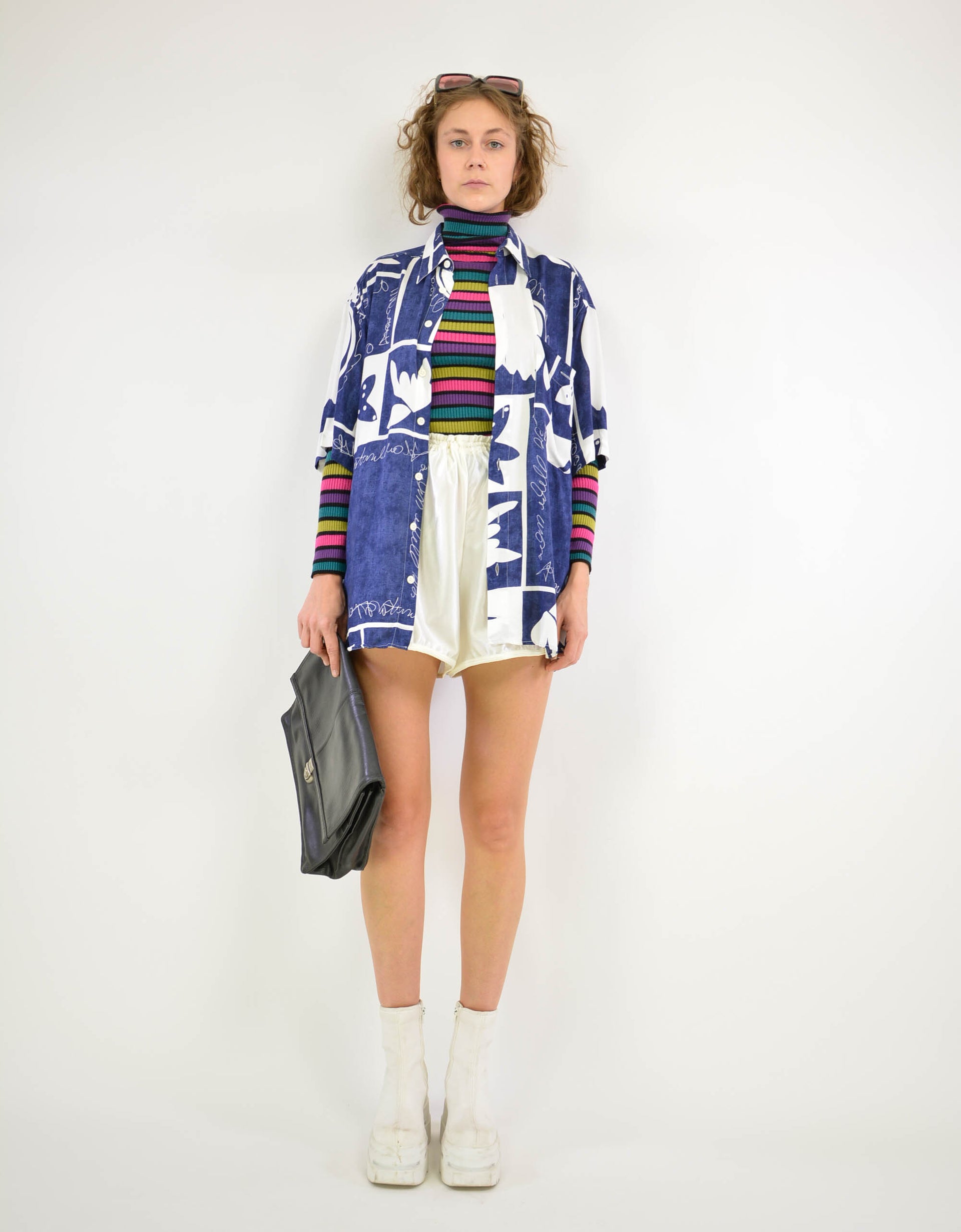 90s print shirt - PICKNWEIGHT - VINTAGE KILO STORE