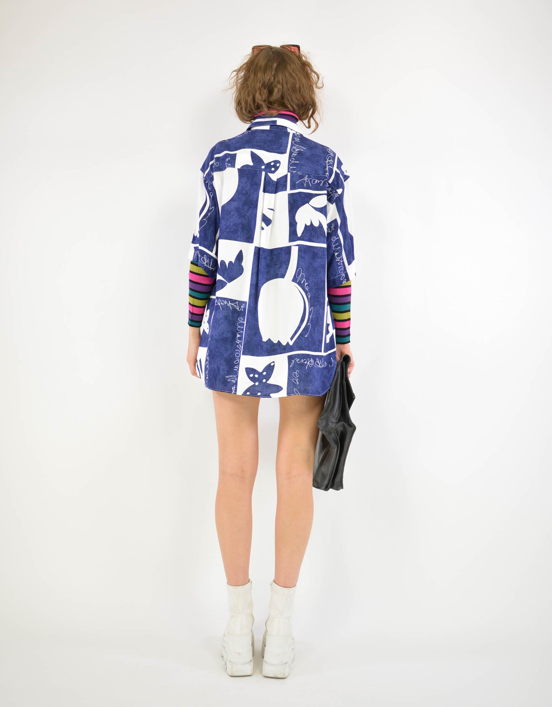 90s print shirt - PICKNWEIGHT - VINTAGE KILO STORE