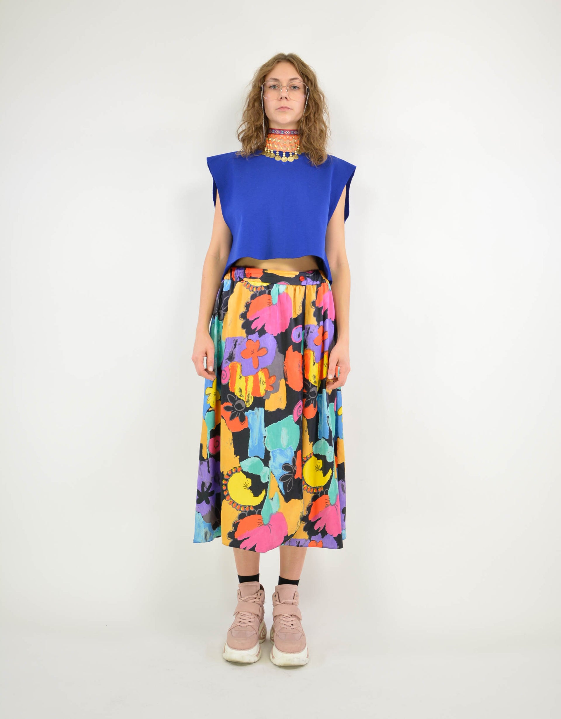 Flower skirt - PICKNWEIGHT - VINTAGE KILO STORE