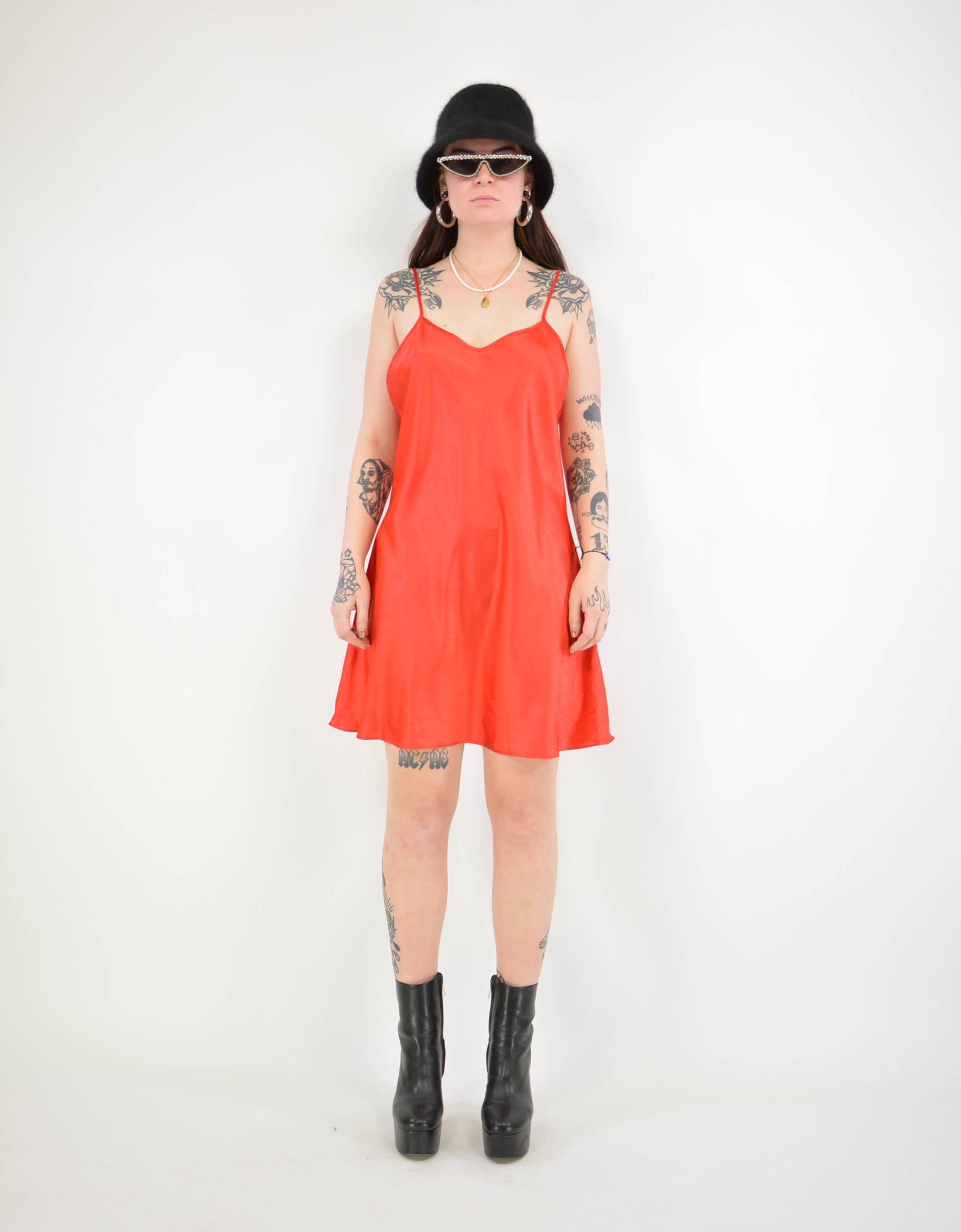 Red negligee - PICKNWEIGHT - VINTAGE KILO STORE