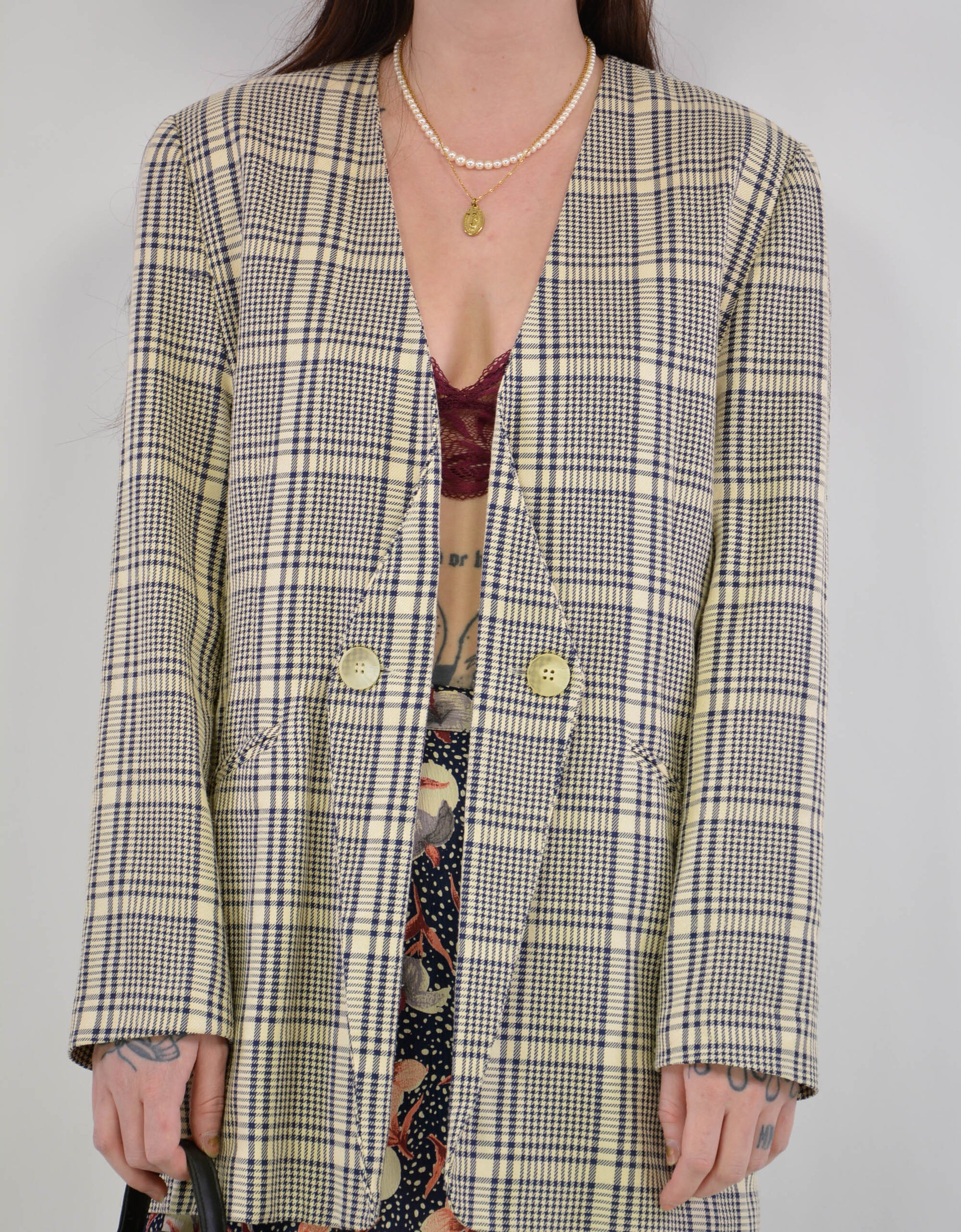 90s check blazer - PICKNWEIGHT - VINTAGE KILO STORE