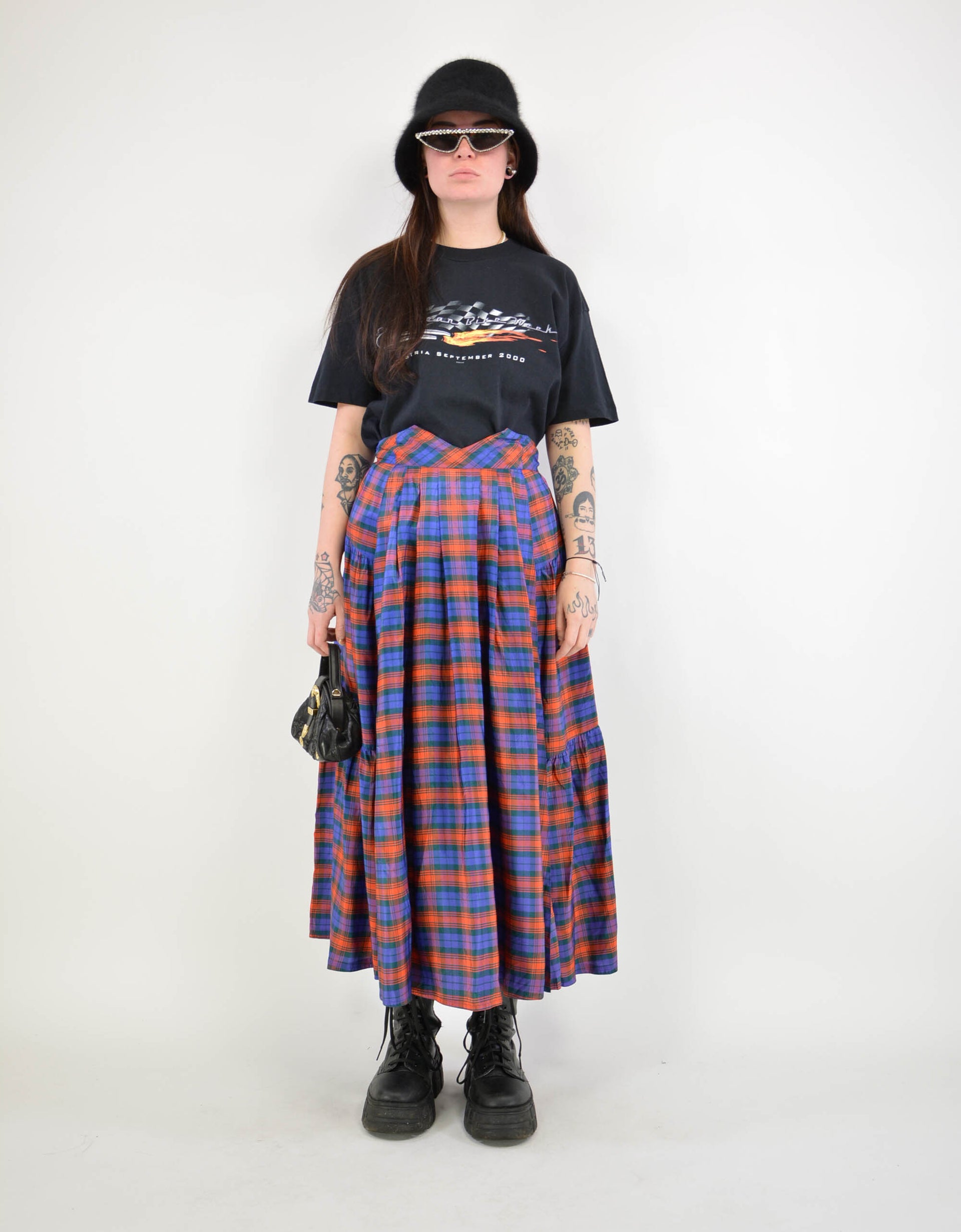 Check skirt - PICKNWEIGHT - VINTAGE KILO STORE