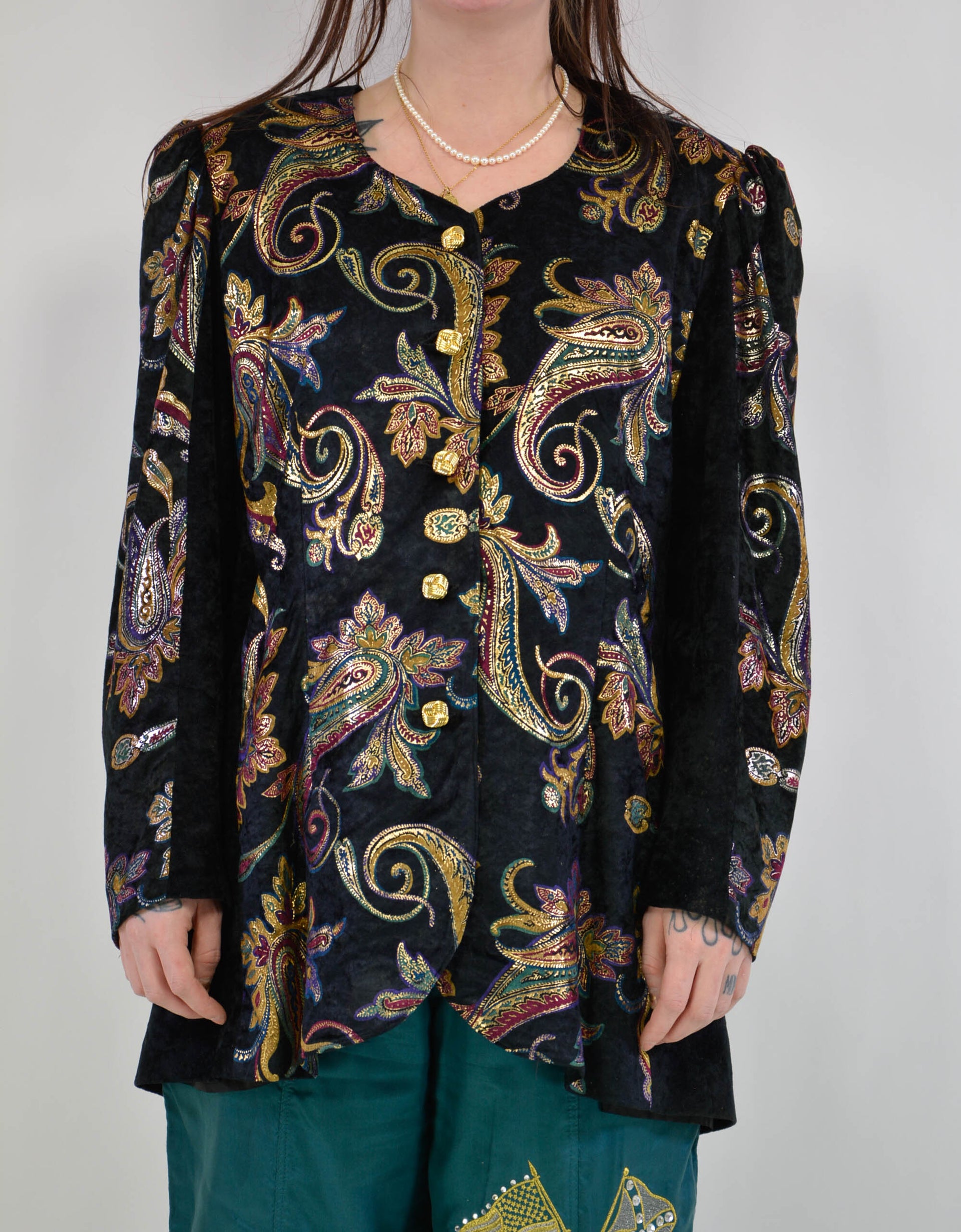 Paisley suit jacket - PICKNWEIGHT - VINTAGE KILO STORE
