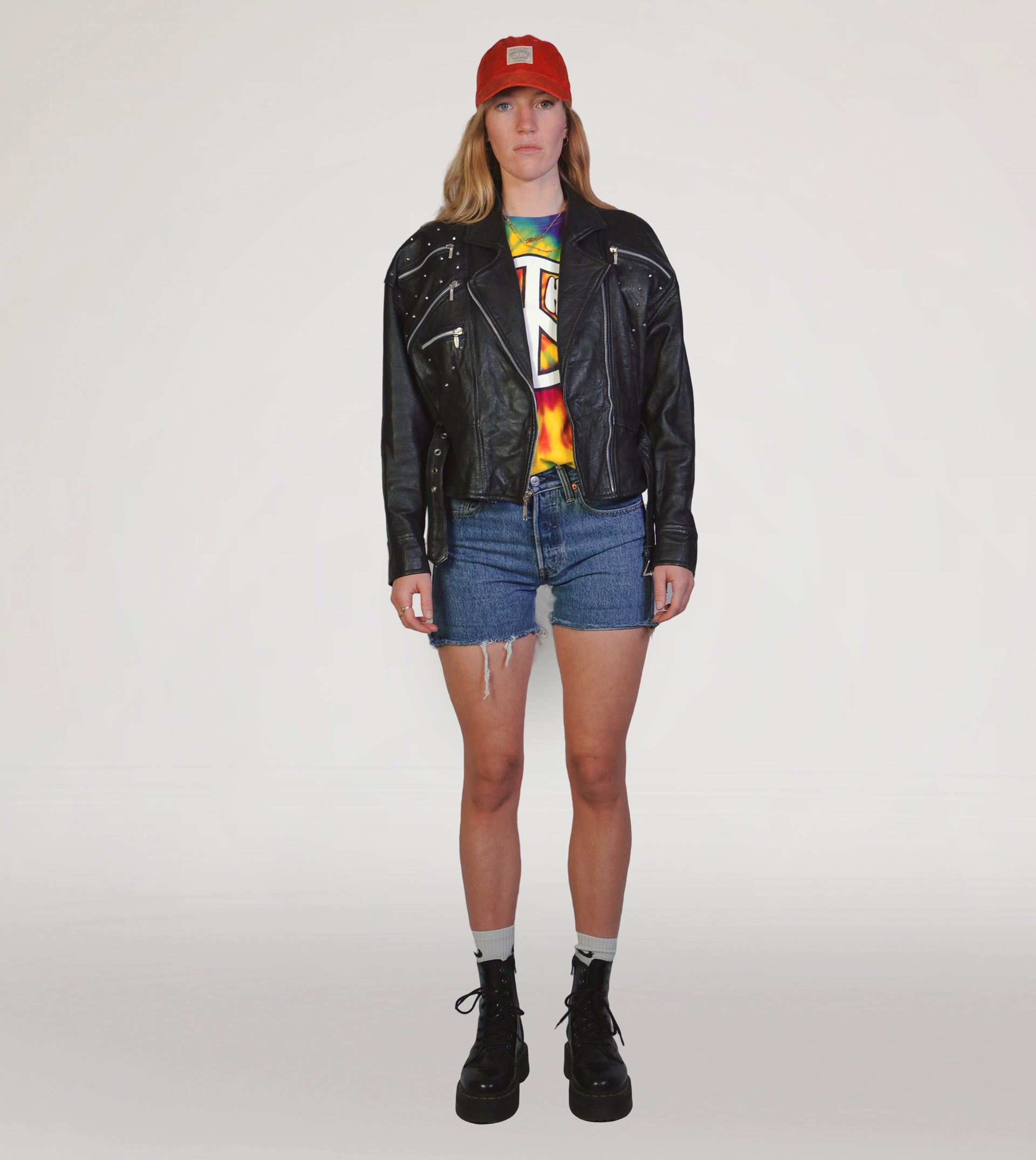 80s Leather jacket - PICKNWEIGHT - VINTAGE KILO STORE
