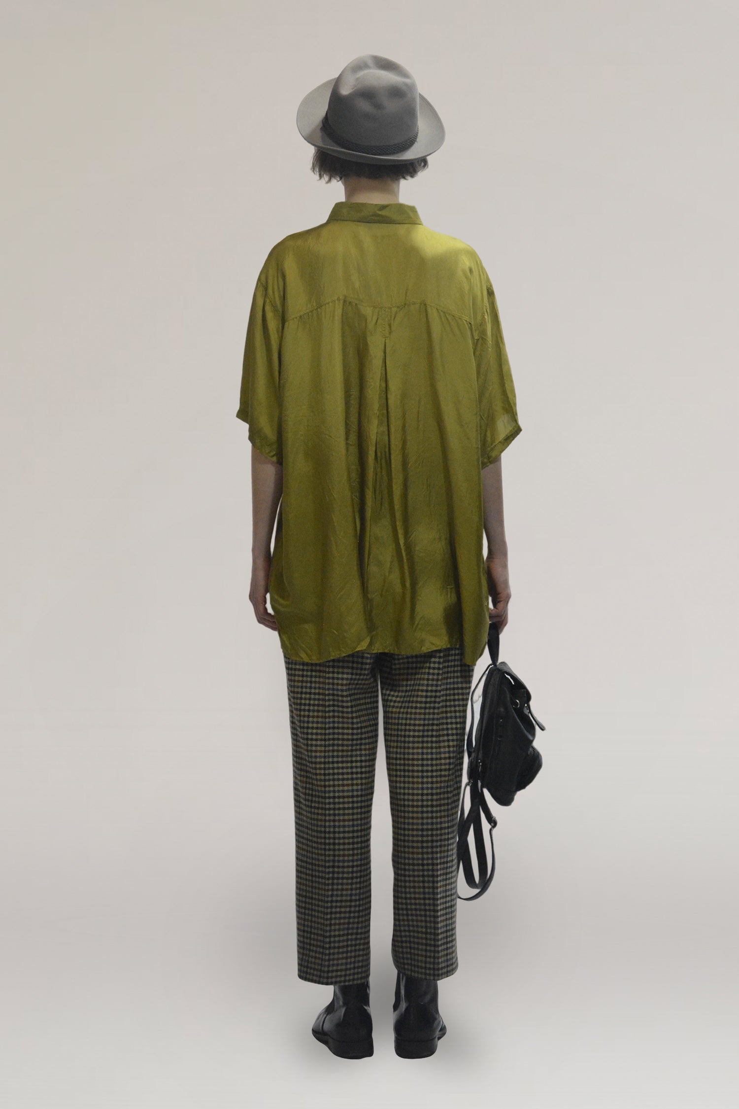 Green silk shirt - PICKNWEIGHT - VINTAGE KILO STORE